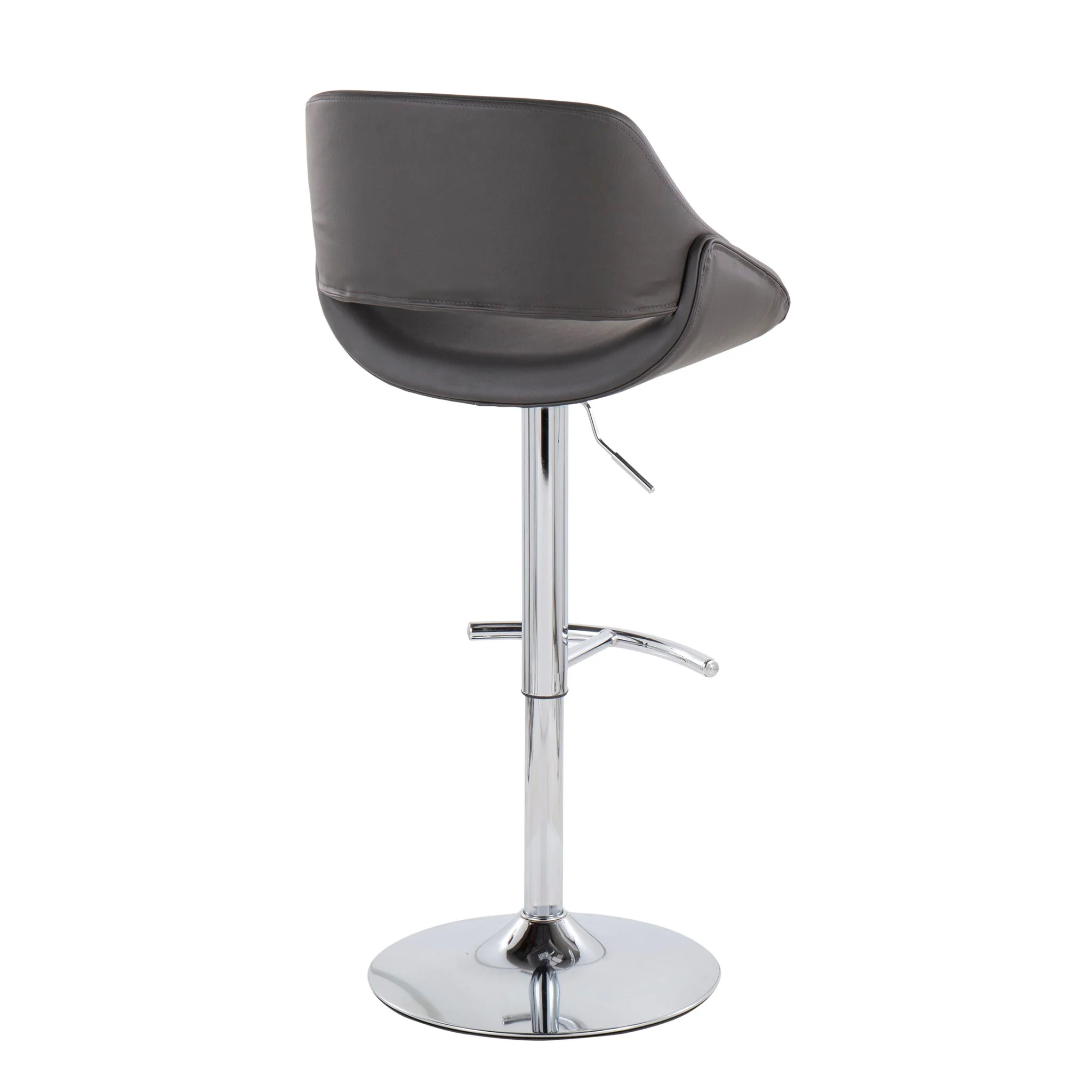Fabrico - Contemporary Adjustable Bar Stool With Rounded T Footrest (Set of 2) - Image 15