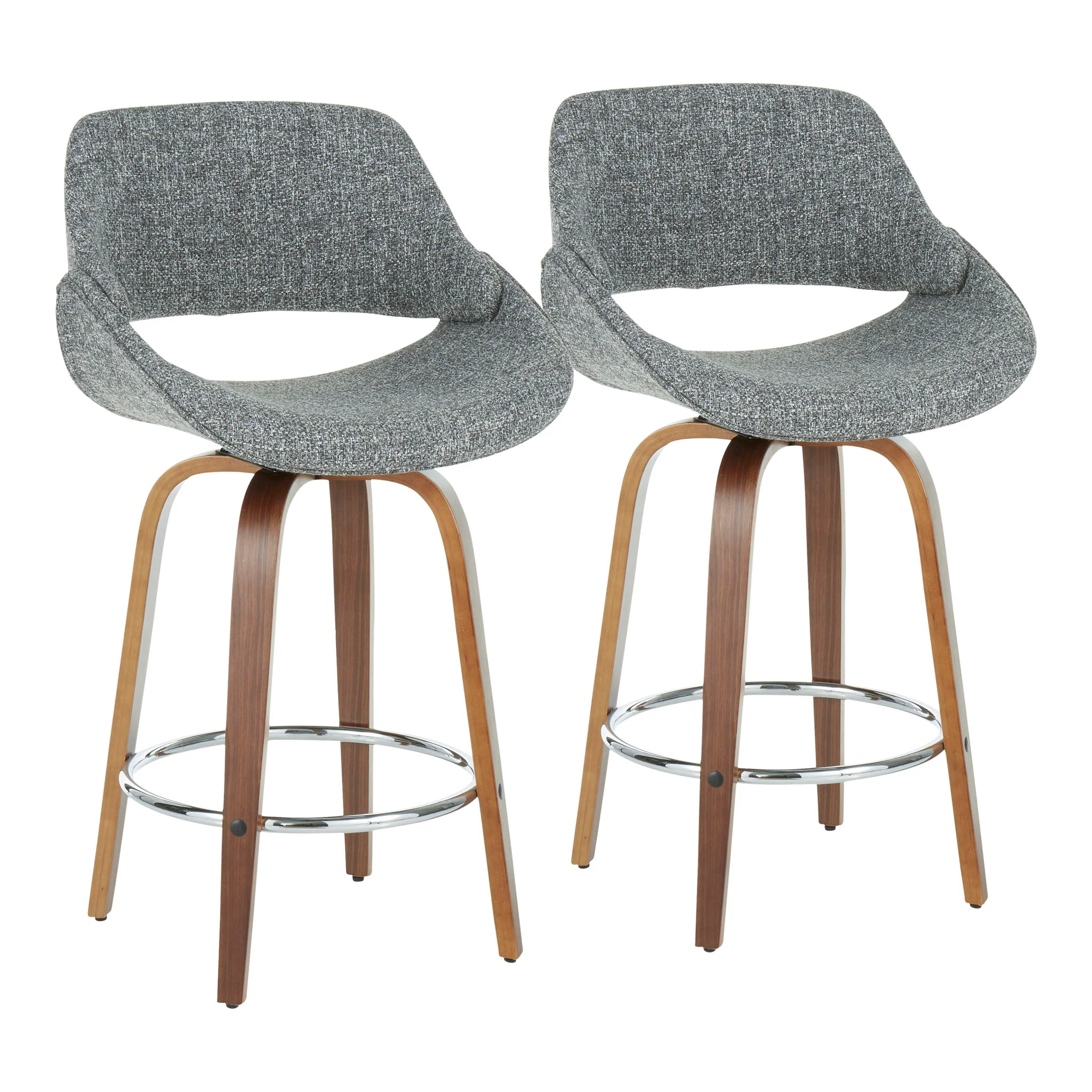 Fabrico - Mid Century Modern Counter Stool (Set of 2) - Image 2