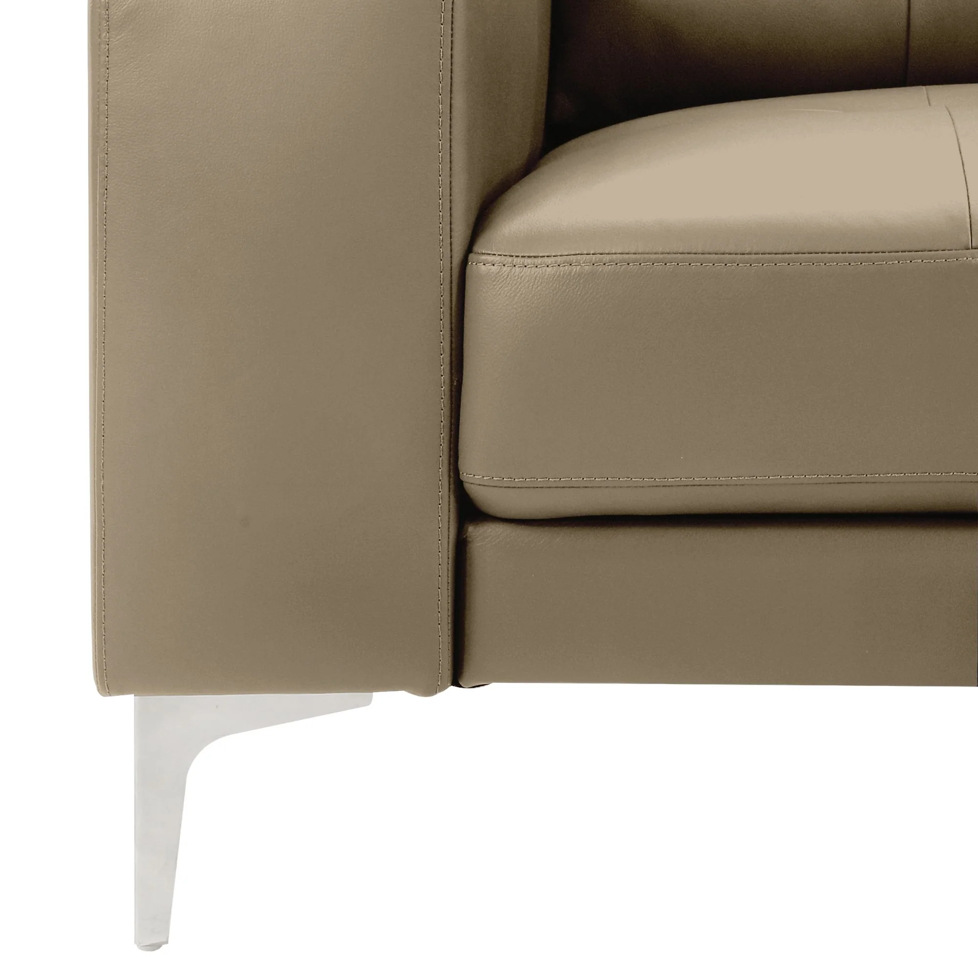 Faelin - Leather Sofa With Tufted Back - Image 12