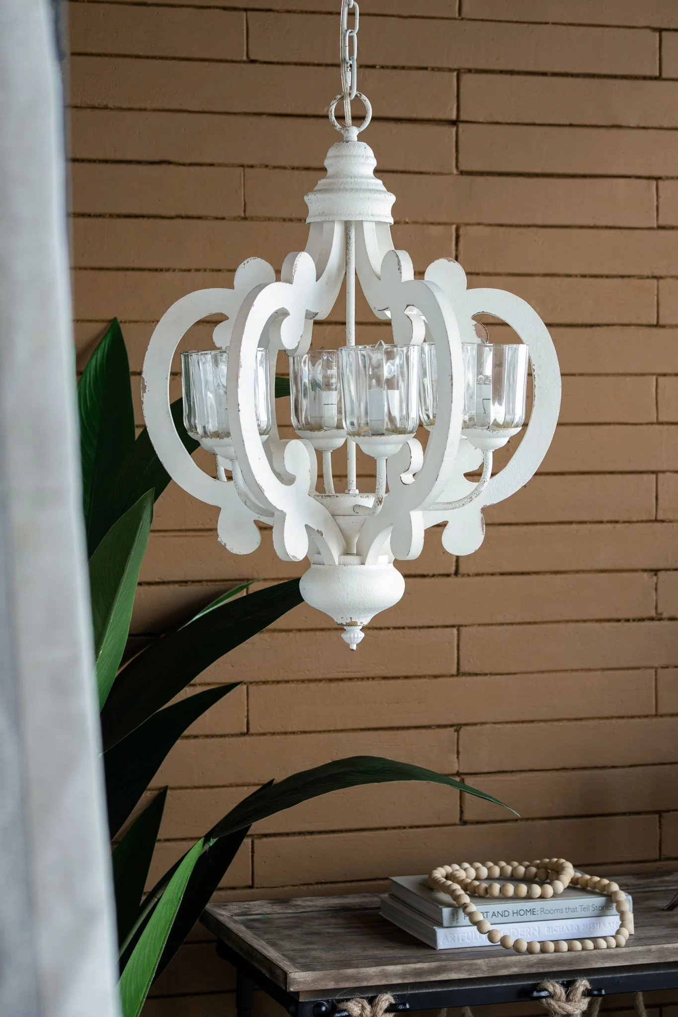Farmhouse Chandelier, 6 Light Wood Chandelier Pendant Light Fixture With Adjustable Chain For Dining Room Living Room Entryway, Bulb Not Included - Image 27