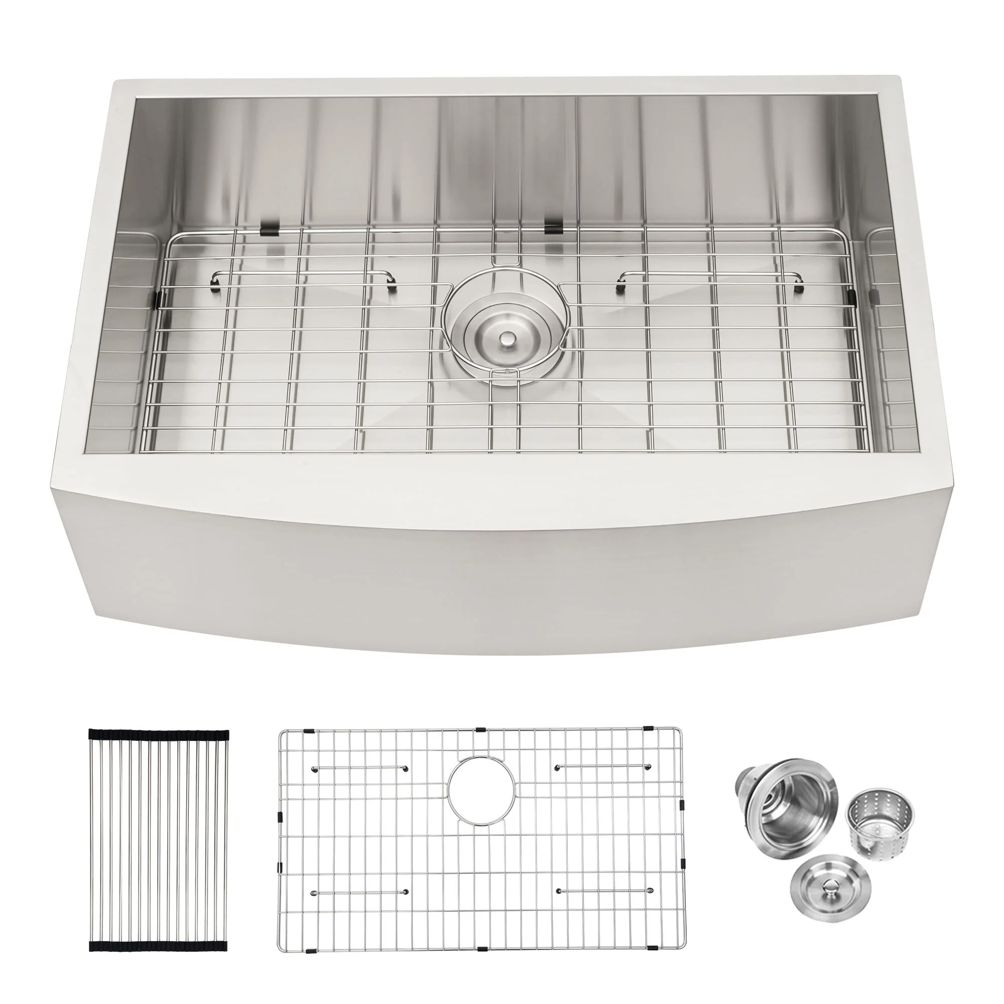 Farmhouse Kitchen Sink Stainless Steel Apron Front - Image 3