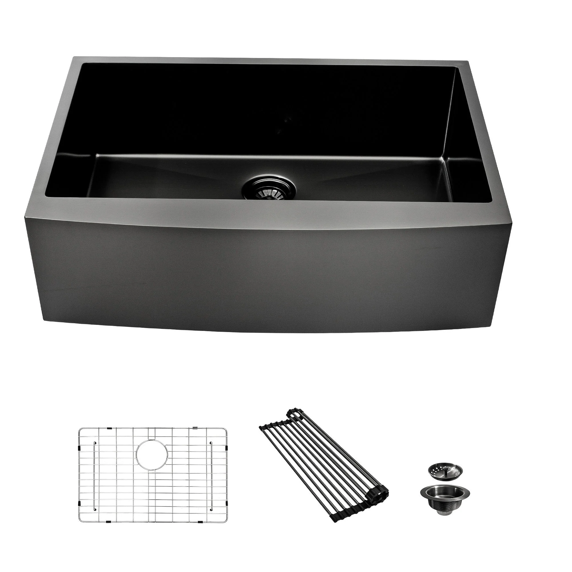 Farmhouse Kitchen Sink, Stainless Steel, Apron Front - Image 4