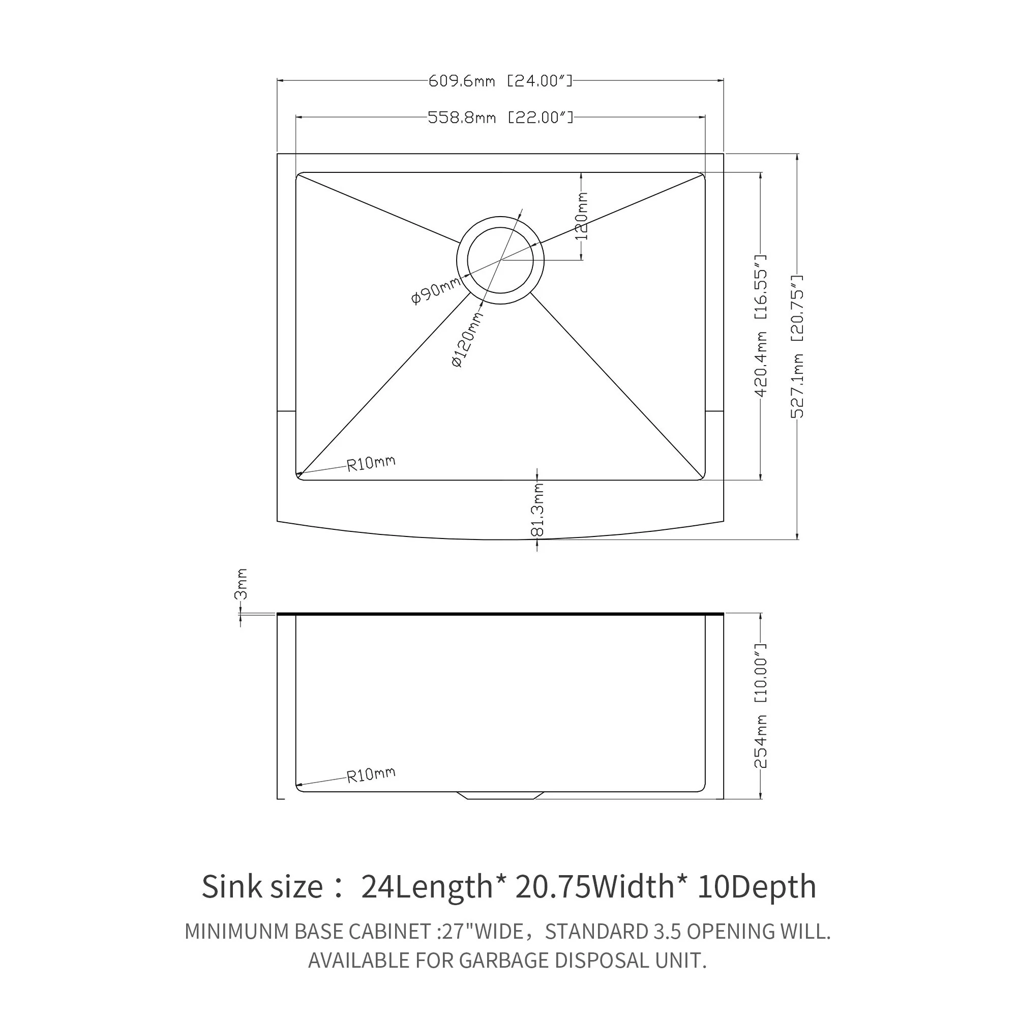 Farmhouse Kitchen Sink, Stainless Steel, Apron Front - Image 41