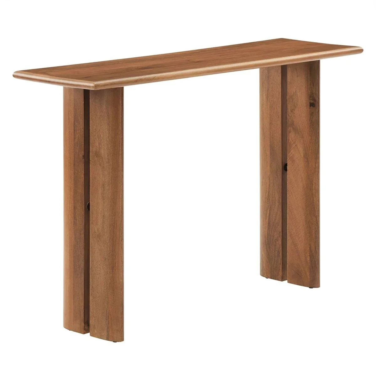 Farmhouse Mango Wood Console Table – Natural 46 Inch