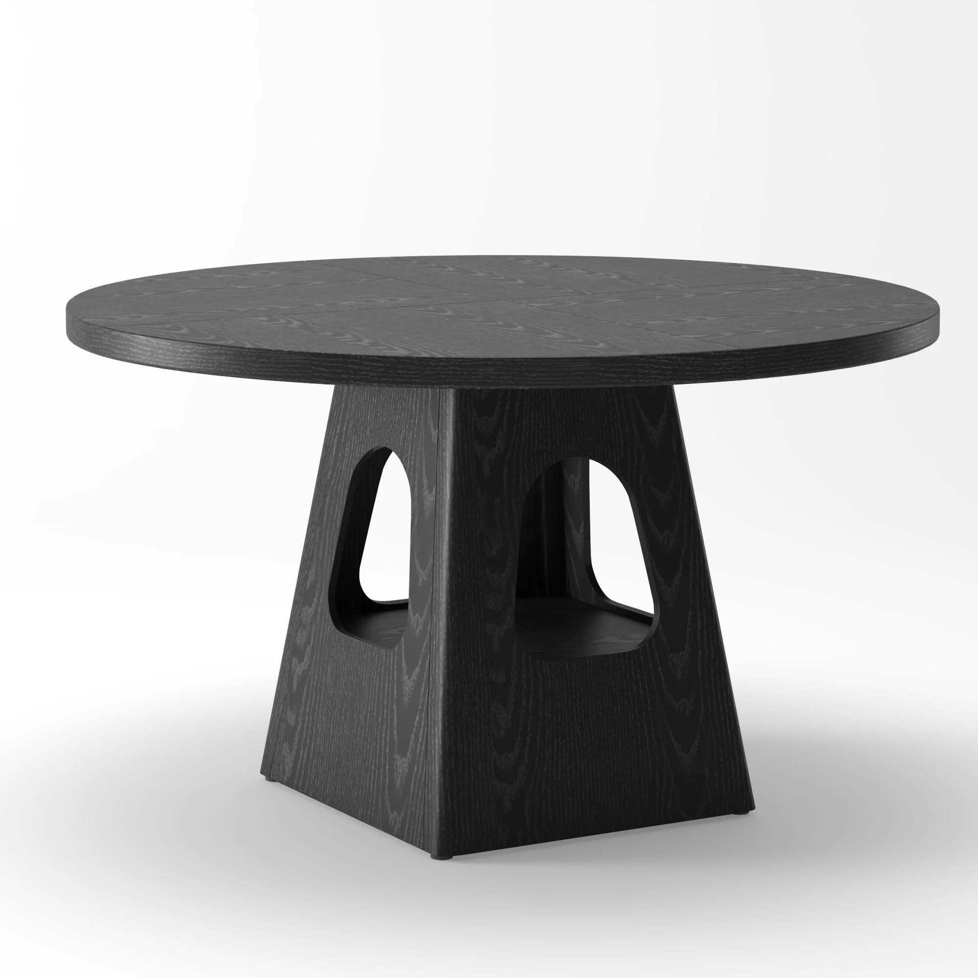 Farmhouse Round Dining Table With Storage Base - Image 17