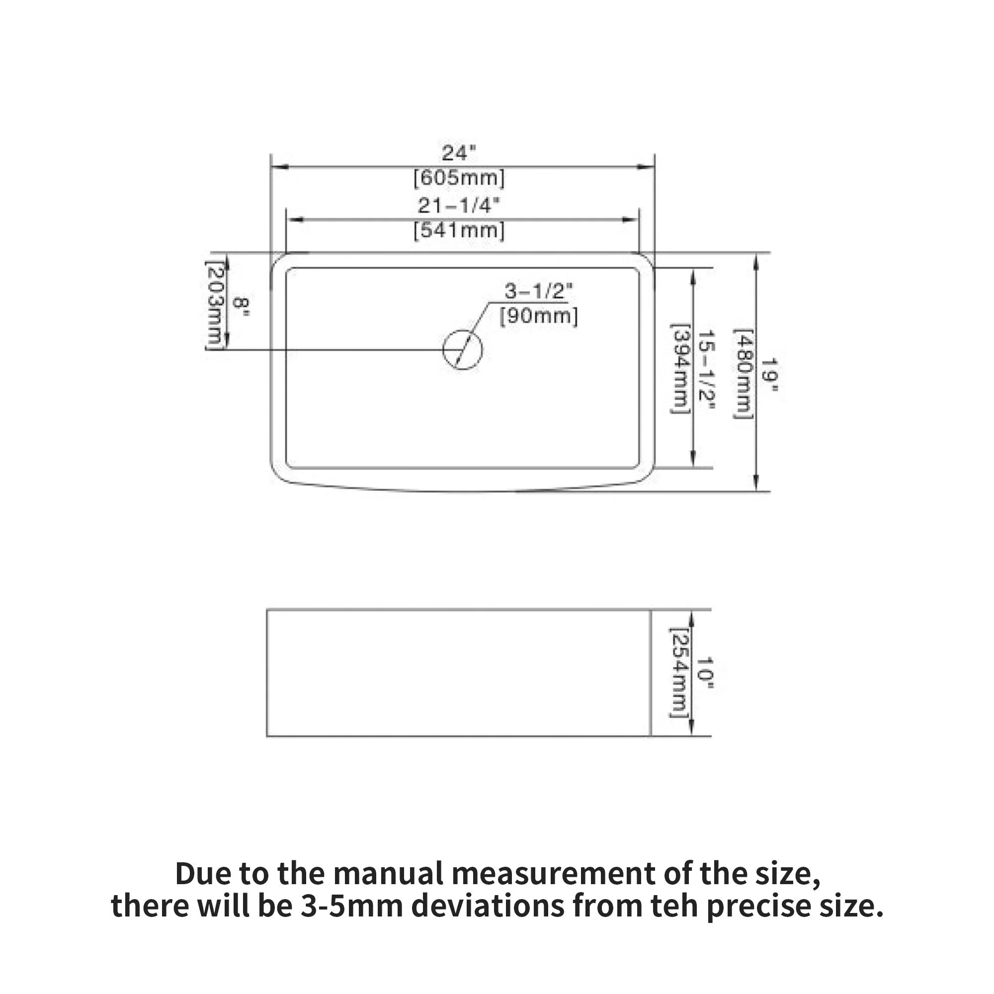 Farmhouse Sink, Apron Front Single Bowl With Arch Edge Design - Image 14