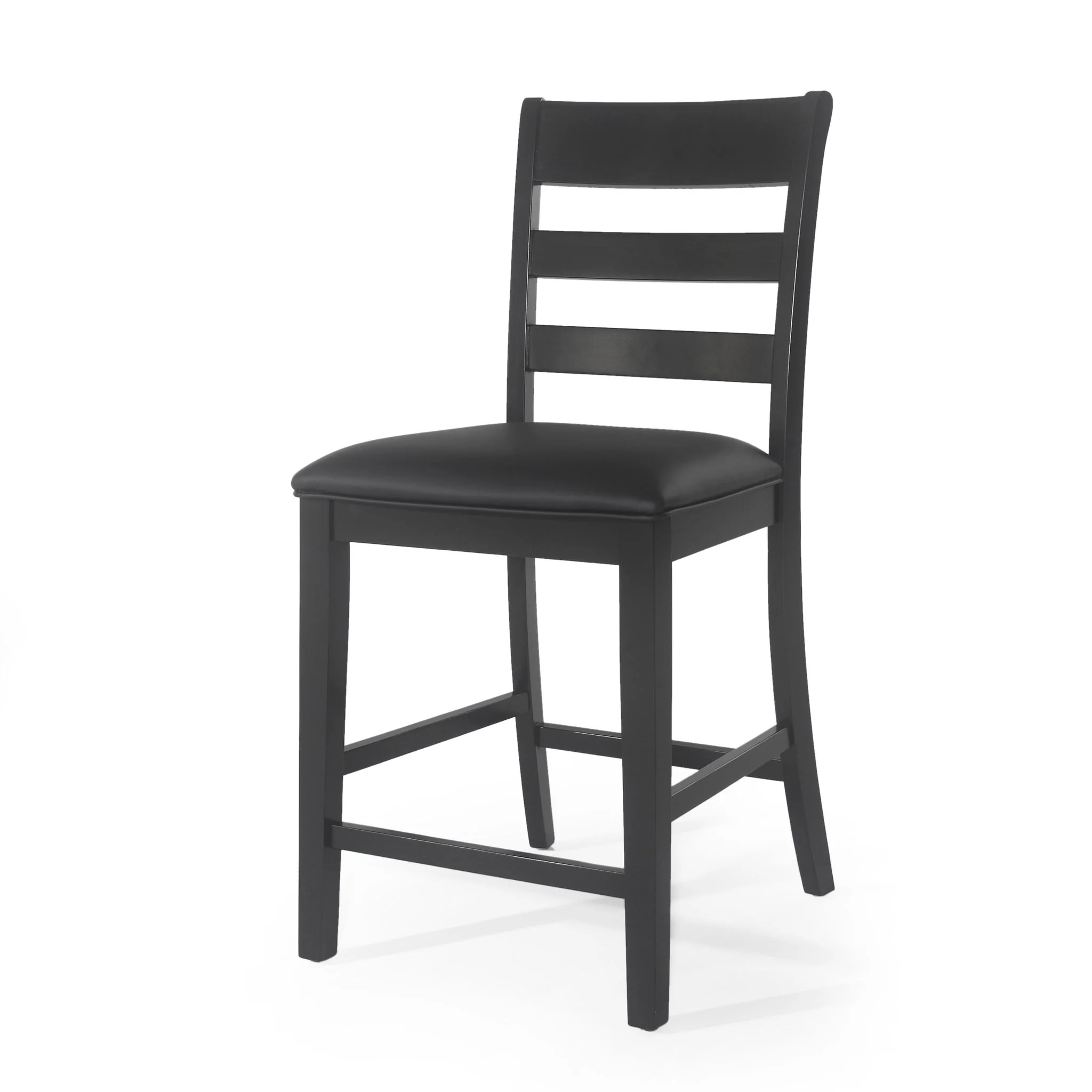Farmhouse Upholstered Wood Counter Stools - Image 5