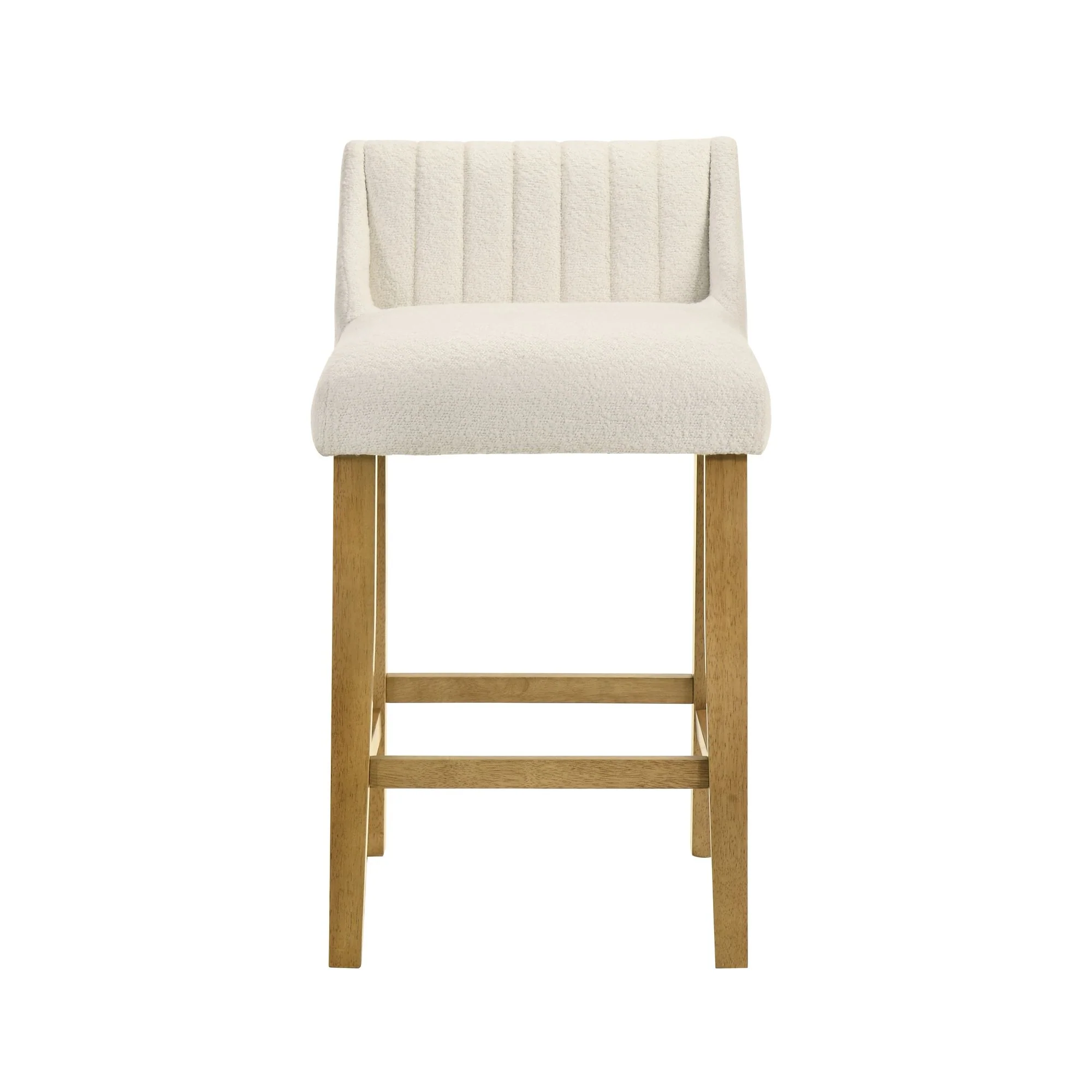 Fauna - Modern Transitional Wood Counter Height Kitchen Bar Stool - Image 11
