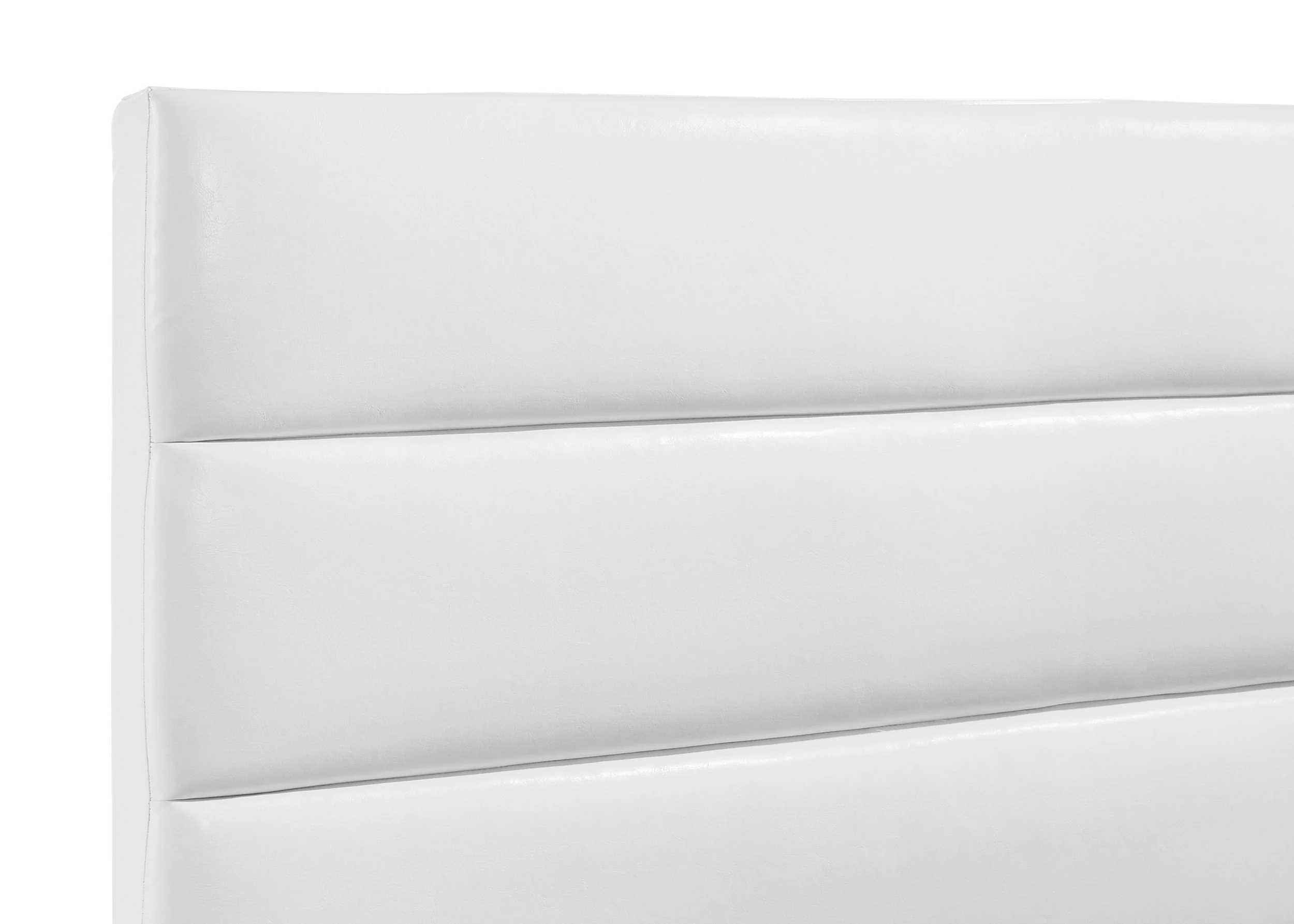 Felicity 53-Inch Upholstered Queen Platform Bed, White - Image 7