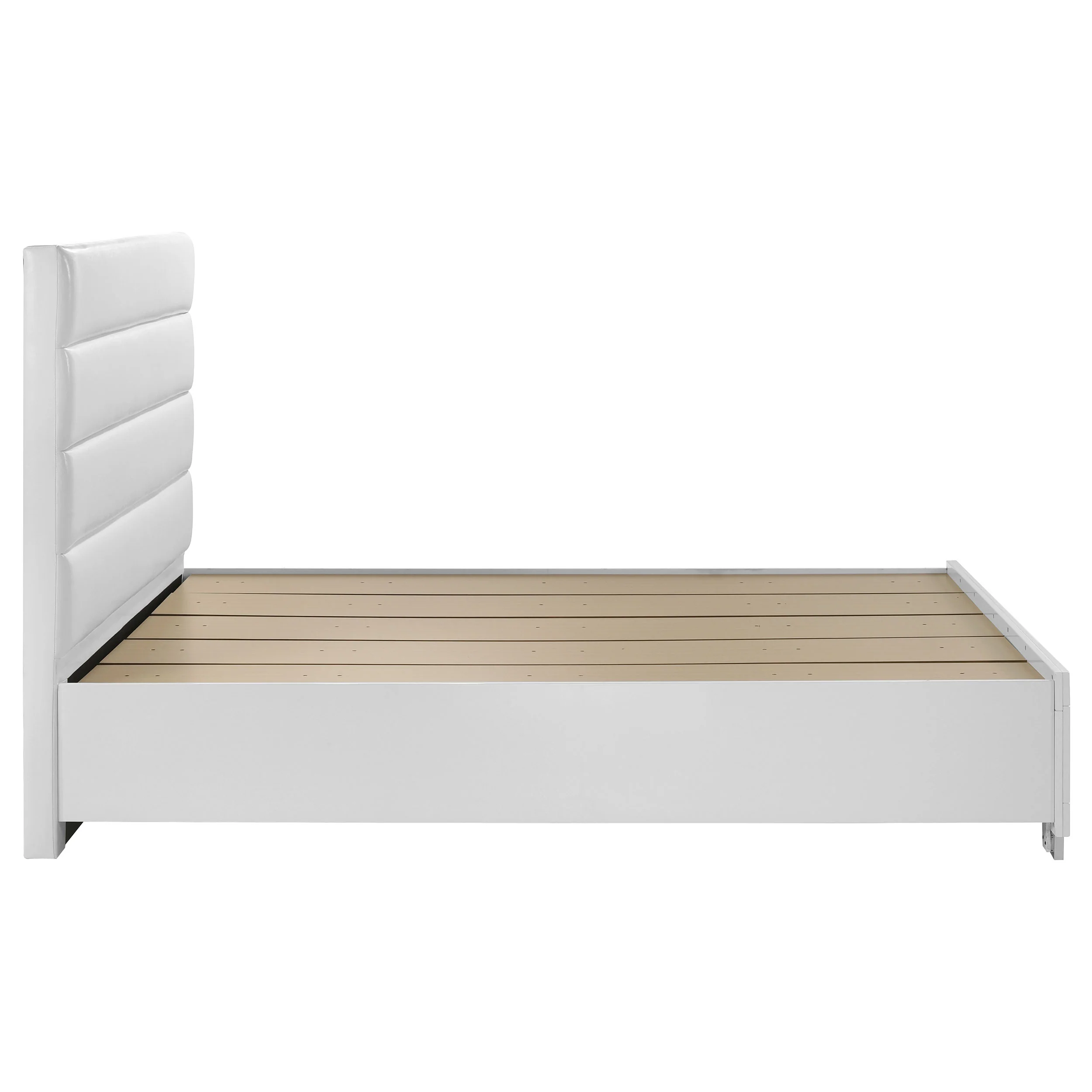 Felicity Eastern King Storage Bed White High Gloss - Image 6