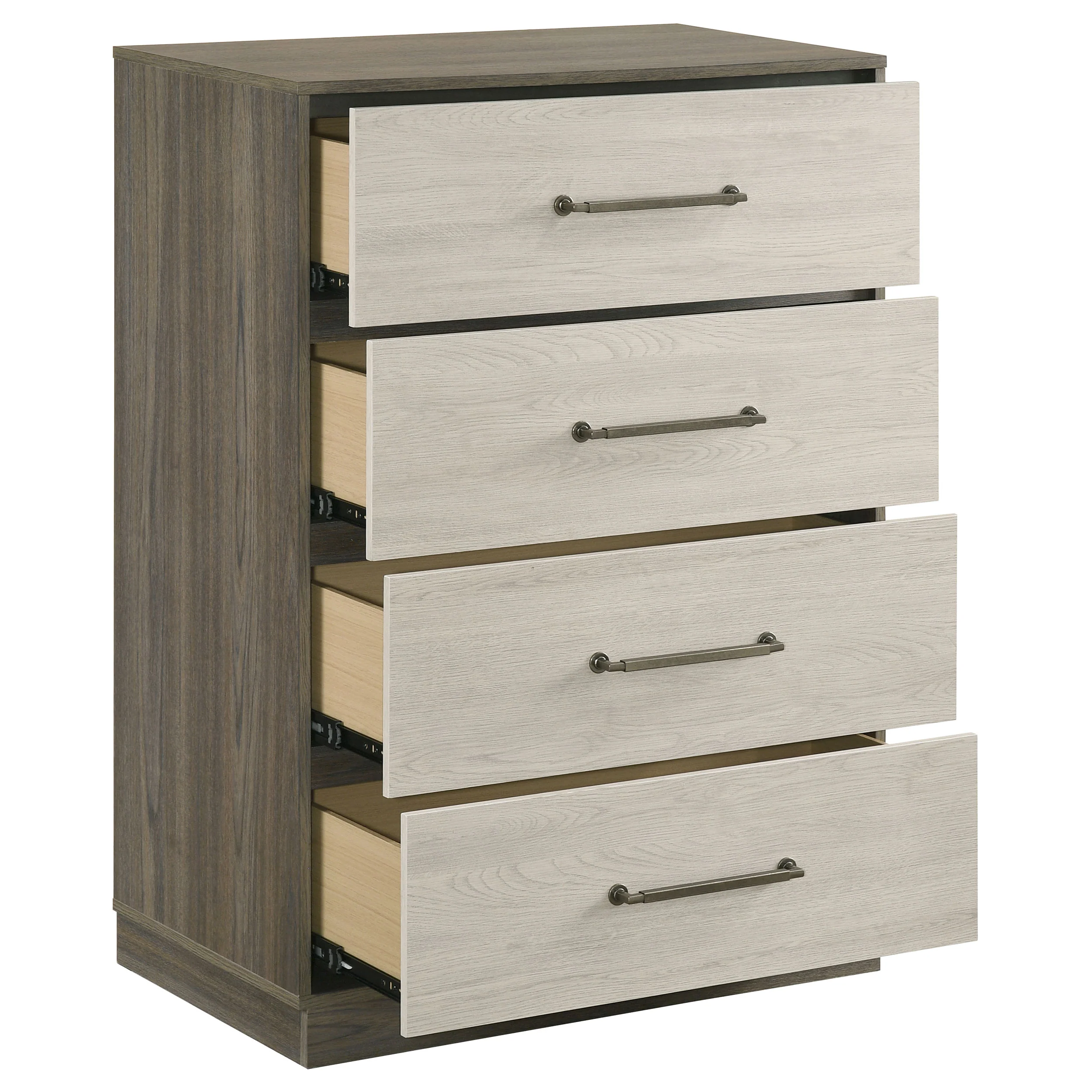 Fenwick 4-Drawer Chest Grey Oak - Image 7