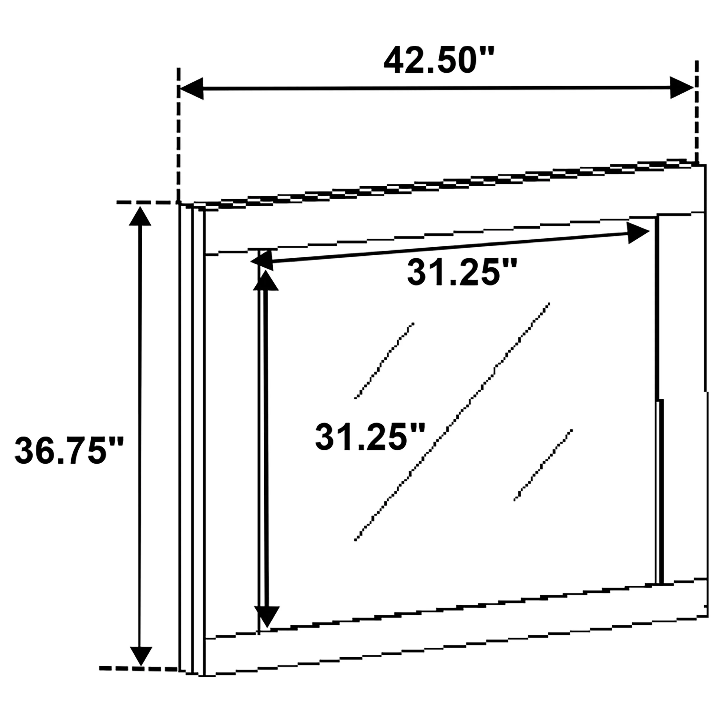 Fenwick Dresser Mirror - Grey Oak - Image 2