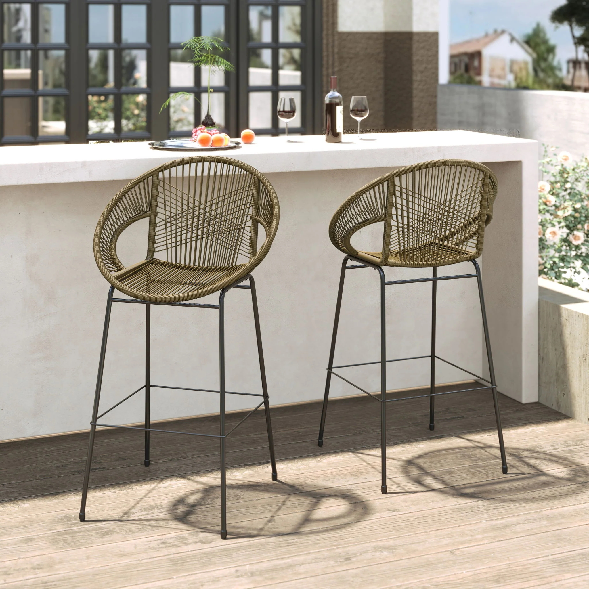 Ferrara - Outdoor Patio Barstool (Set of 2) - Image 18