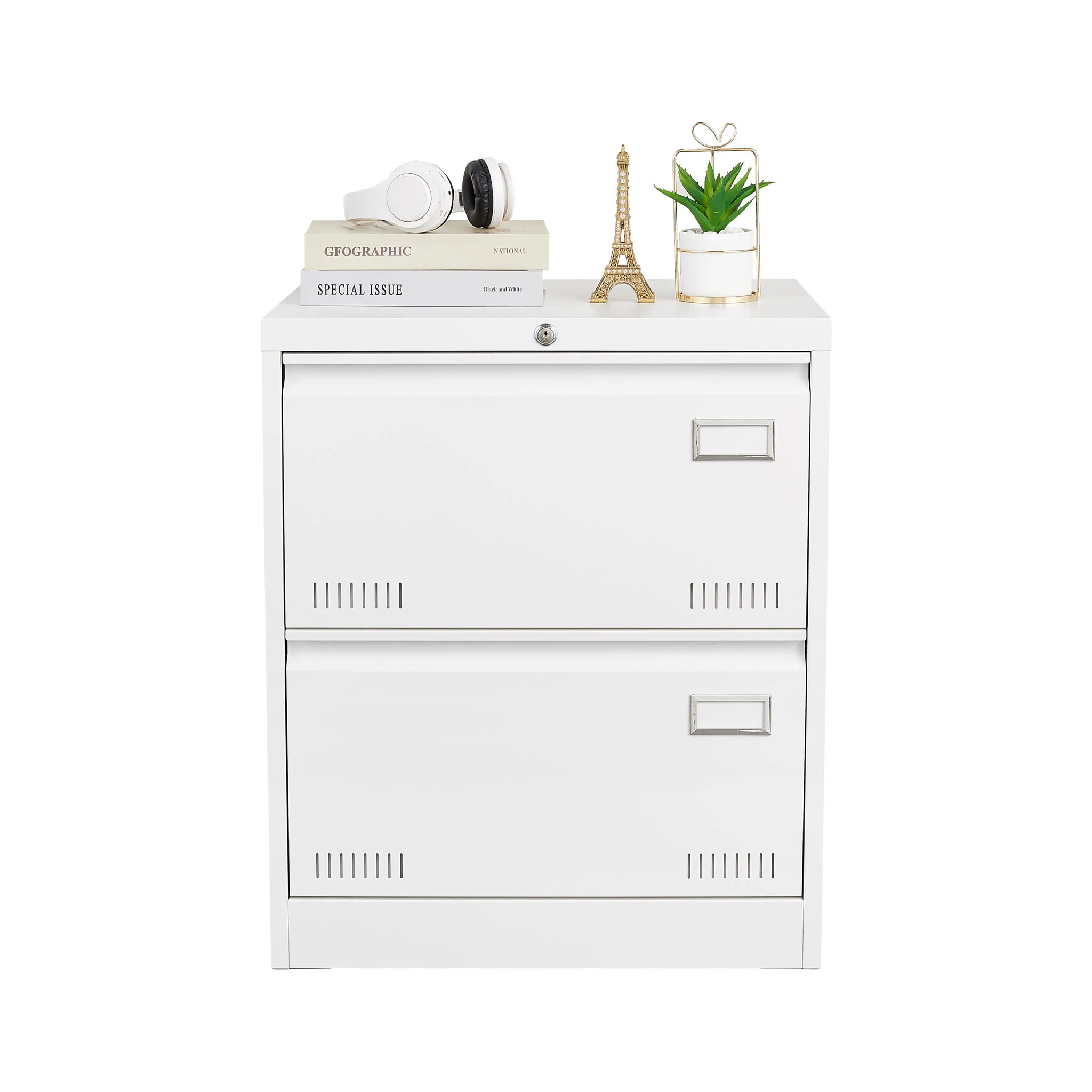 Filing Cabinet Lateral File Cabinet 3 Drawer, Locking Metal File Cabinets Three Drawer, Office Filing Cabinet With Lock Drawers For Home Office - Image 15