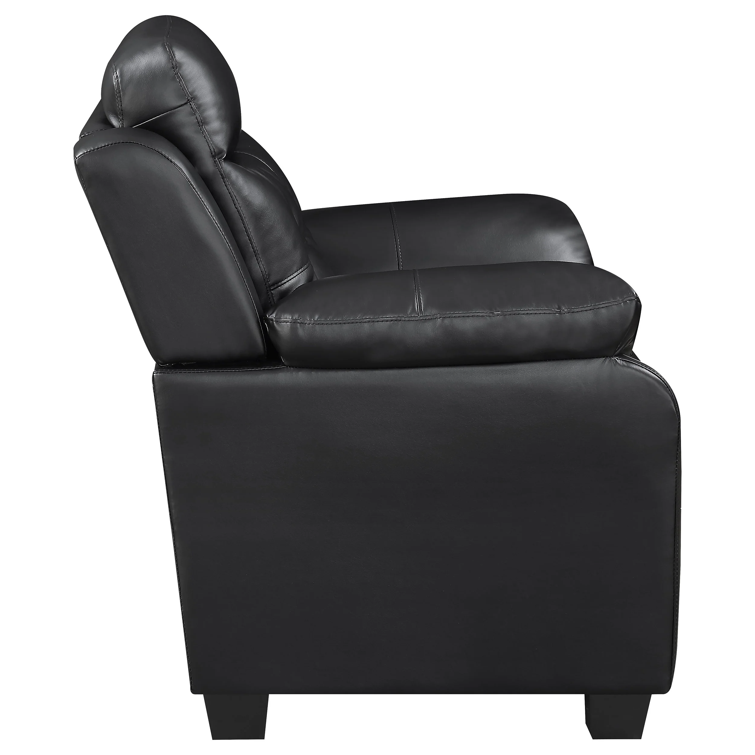 Finley Upholstered Tufted Loveseat Black - Image 6