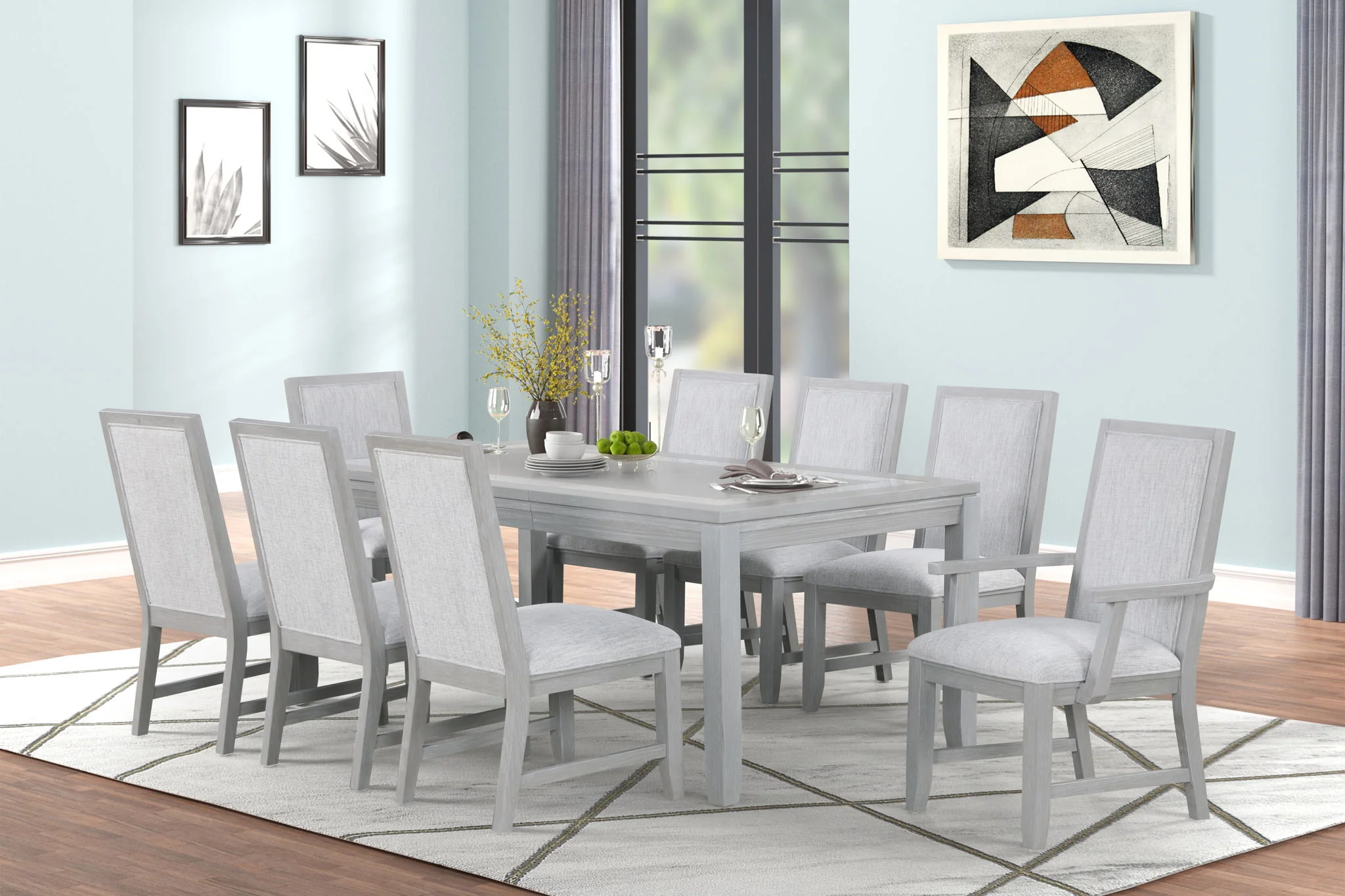 Fiona - Dining Arm Chair (Set of 2) - Mist Gray - Image 6