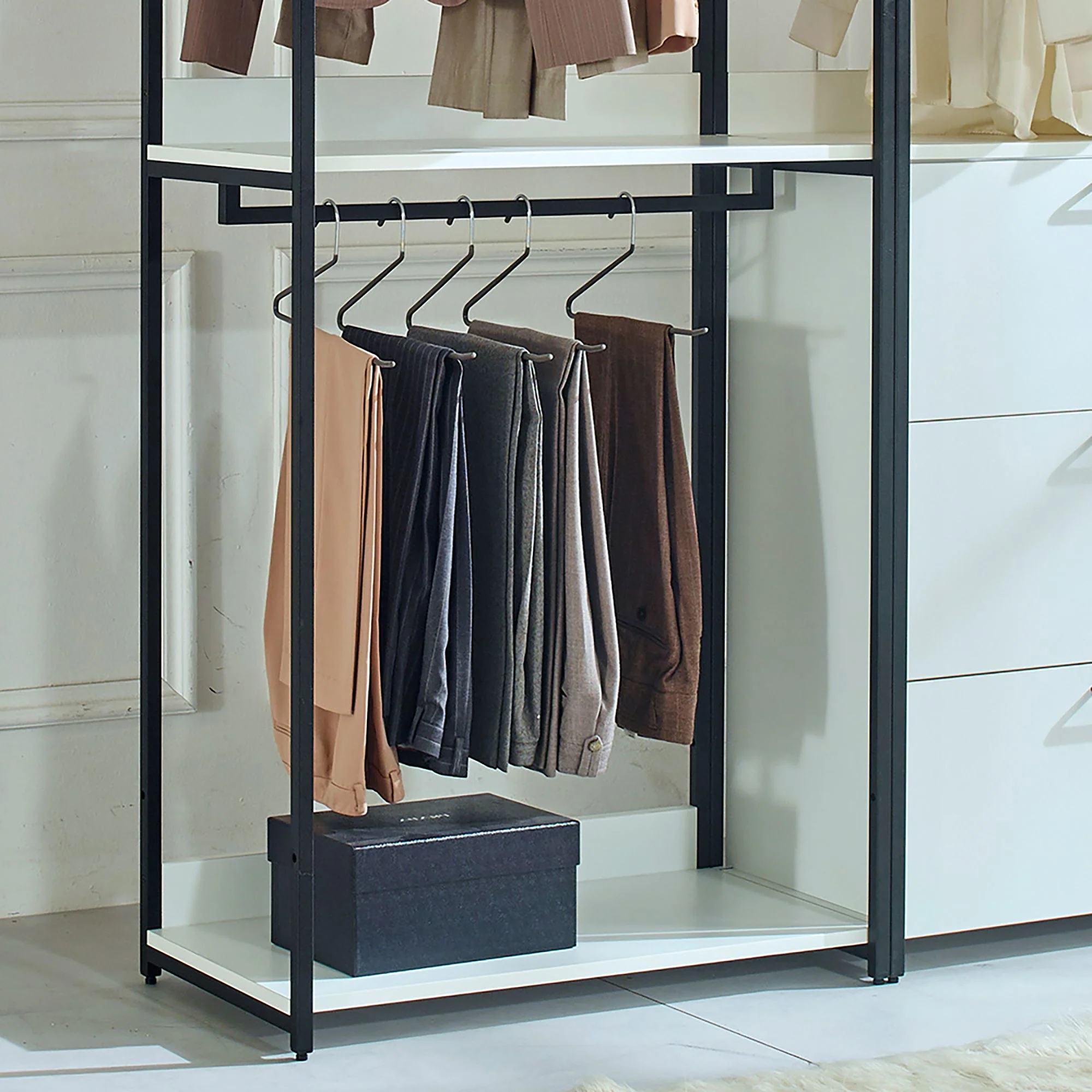 Fiona - Freestanding, Walk-In Closet System - White - Image 4