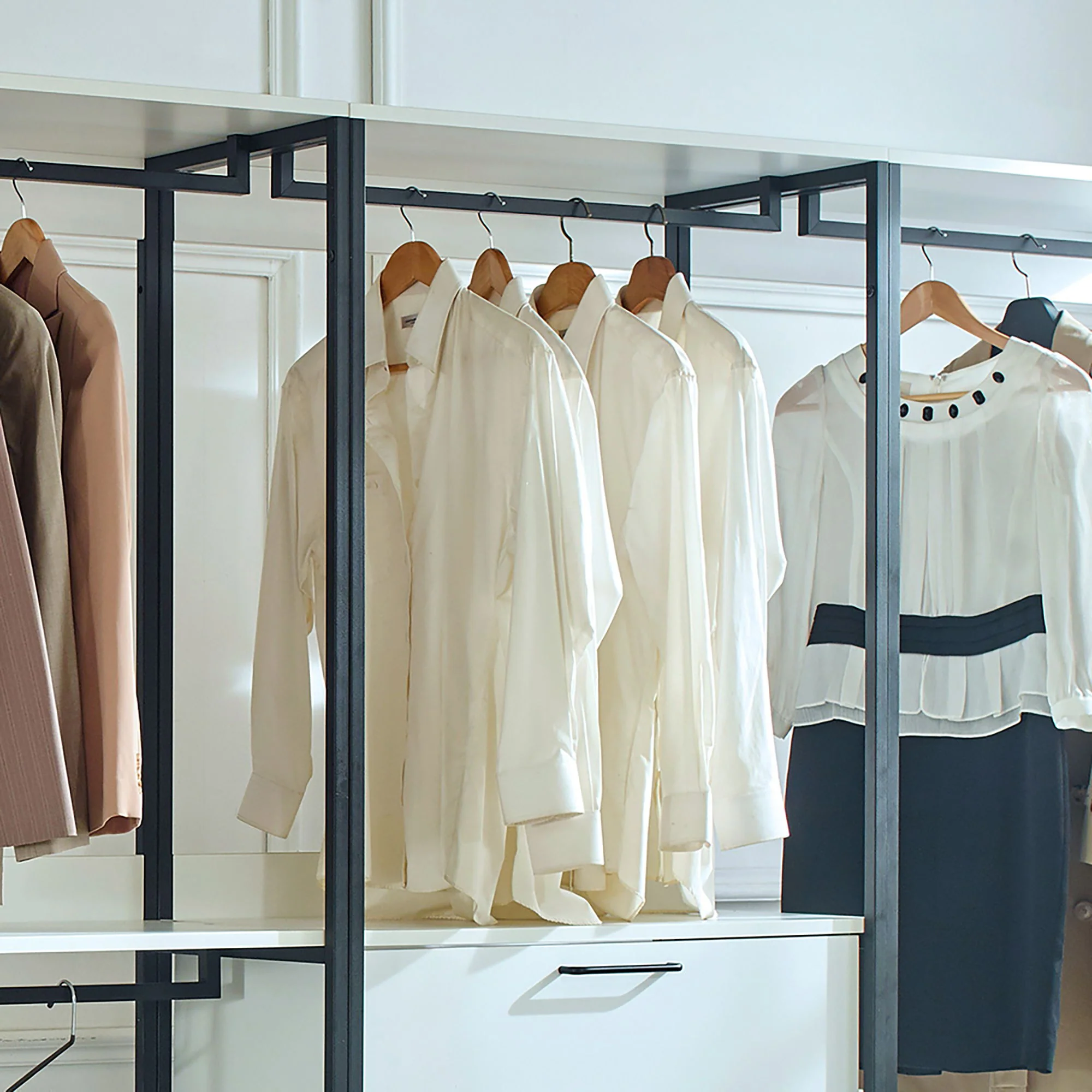 Fiona - Freestanding, Walk-In Closet System - White - Image 9