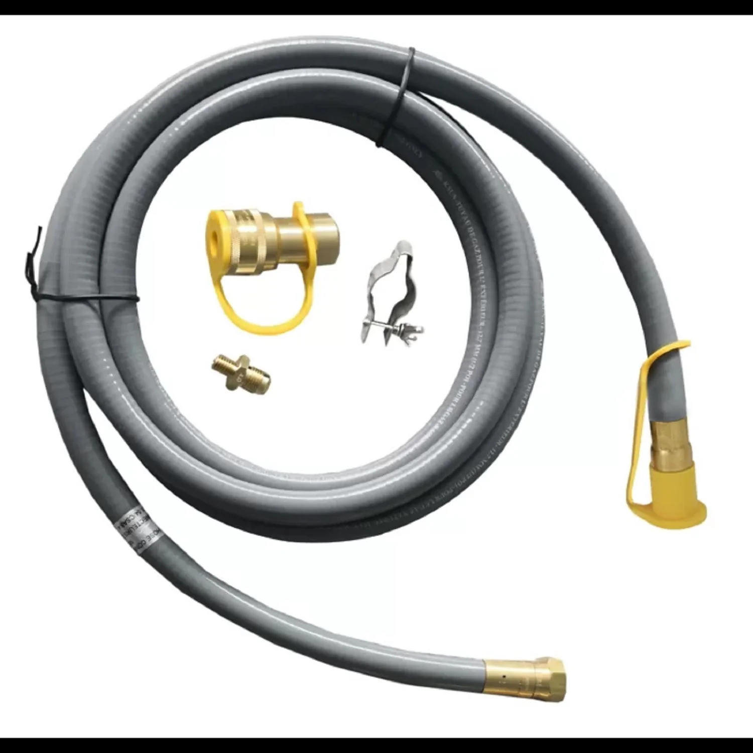Fire Pit Gas Conversion Kit Professional Propane with Steel 8x8in Gray - Image 4
