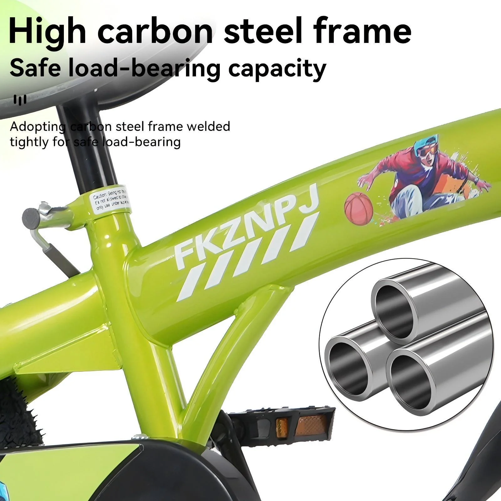 Fkznpj - 16" Sporty Kids Bike With Training Wheels And Stand Adjustable Saddle Suitable For Boys And Girls Aged 4 - 8 Years Tall Height 41 - 46" Available In A Variety Of Colors - Image 17