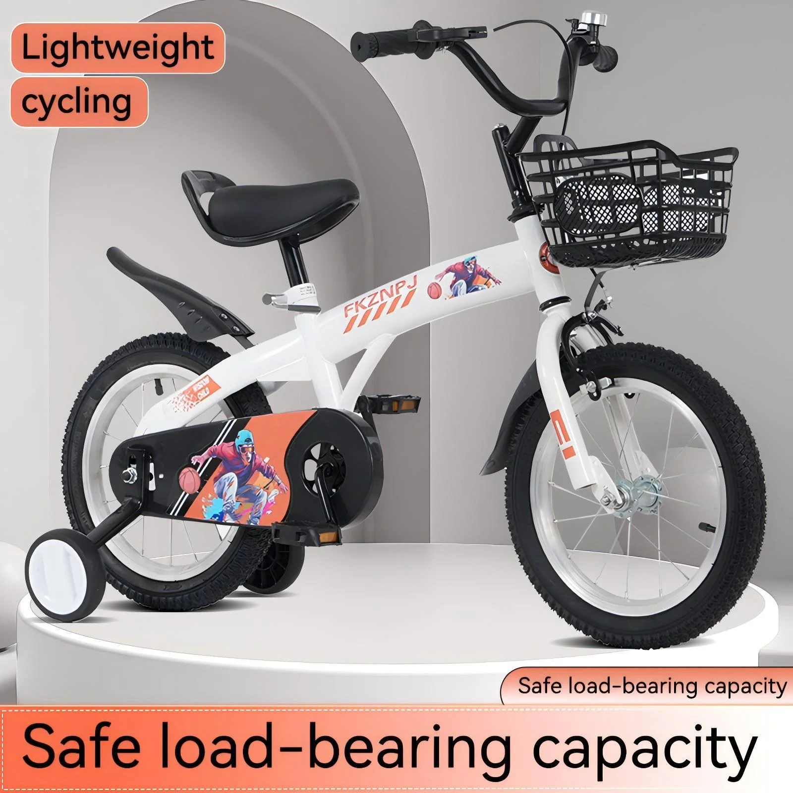 Fkznpj - 18" Sporty Kids Bike With Training Wheels And Stand Adjustable Saddle Suitable For Boys And Girls Aged 5 - 10 Years Tall Height 39 - 49" Available In A Variety Of Colors - Image 13