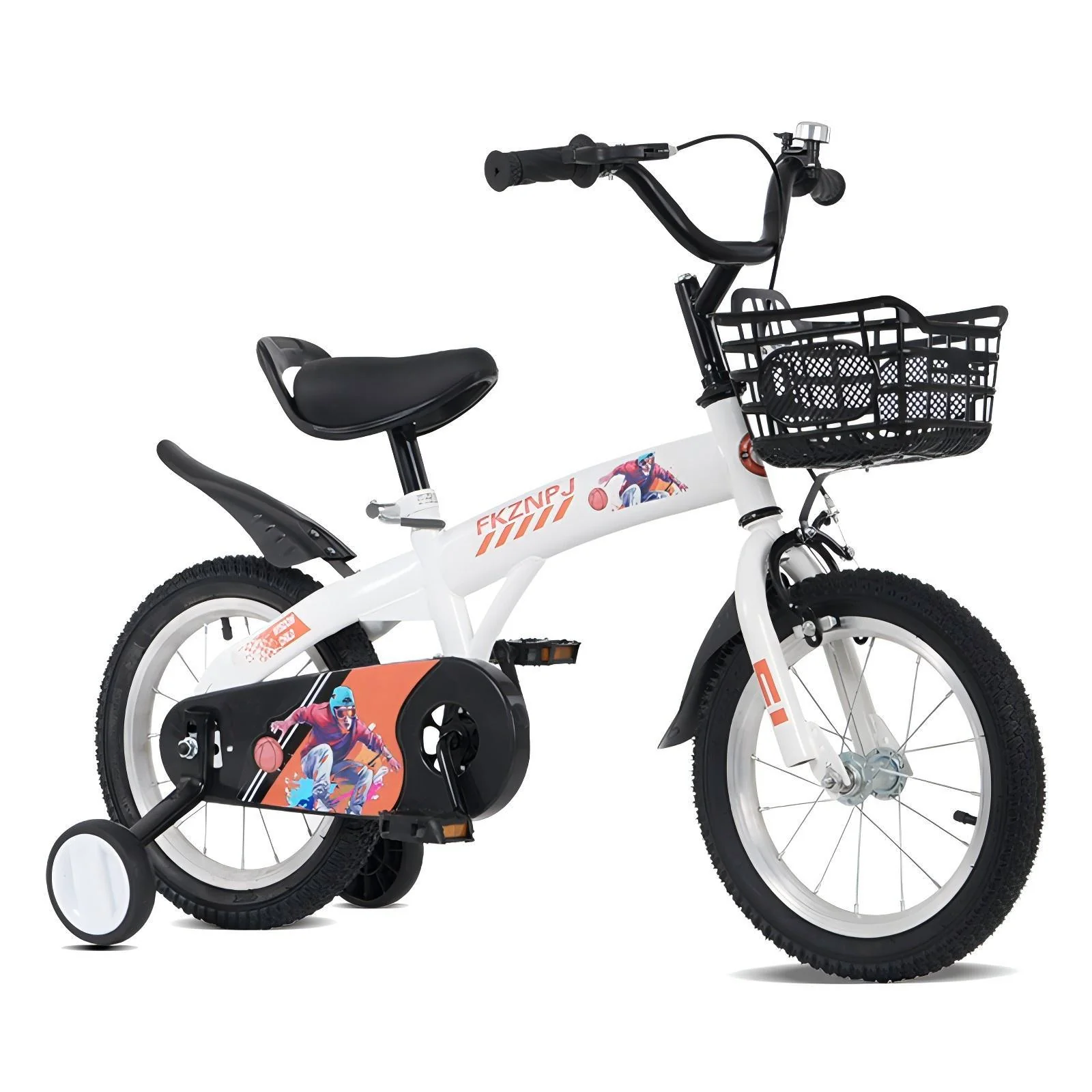 Fkznpj - 18" Sporty Kids Bike With Training Wheels And Stand Adjustable Saddle Suitable For Boys And Girls Aged 5 - 10 Years Tall Height 39 - 49" Available In A Variety Of Colors - Image 26
