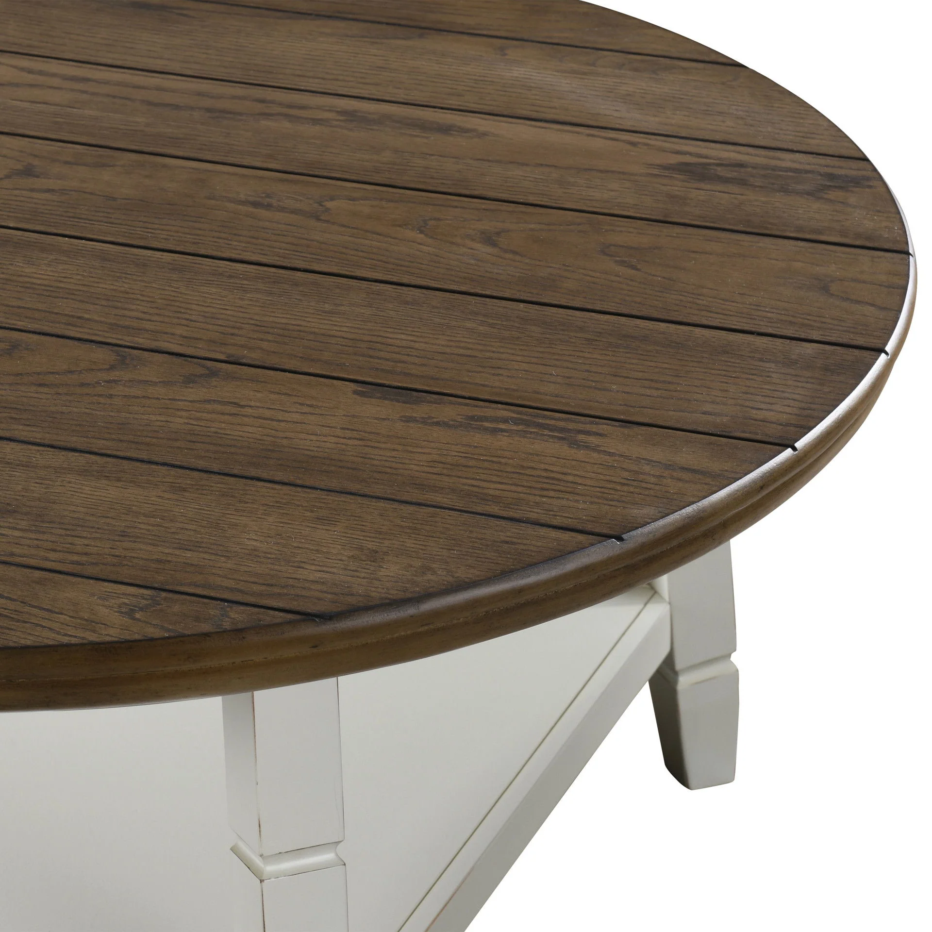 Flaherty - 3 Piece Occasional Set (1 Coffee & 2 End Tables) - Brown / White - Image 7