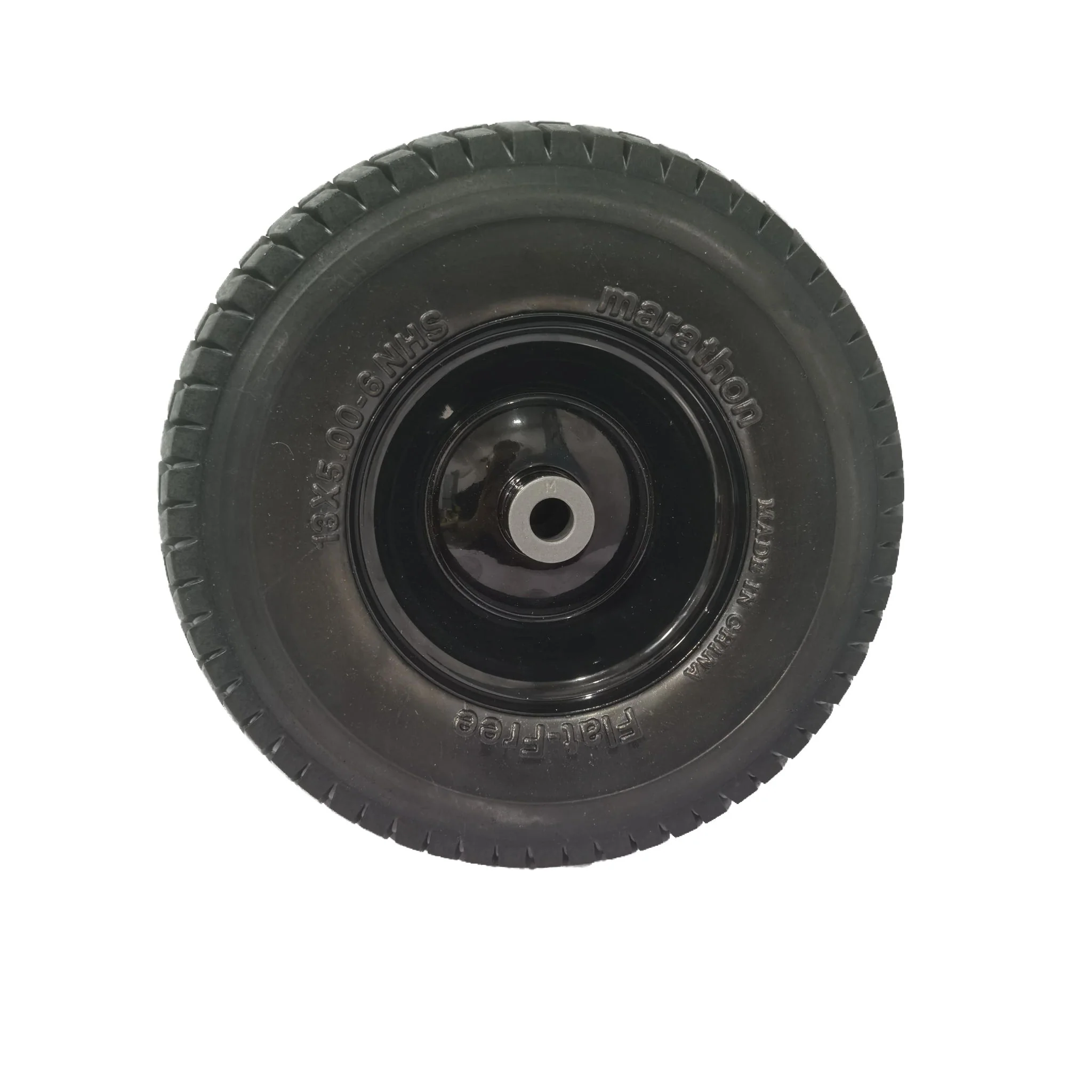 Flat Free Tire And Wheel Assemblies For Riding Lawn Mowers With 3" Hub - Black - Image 7