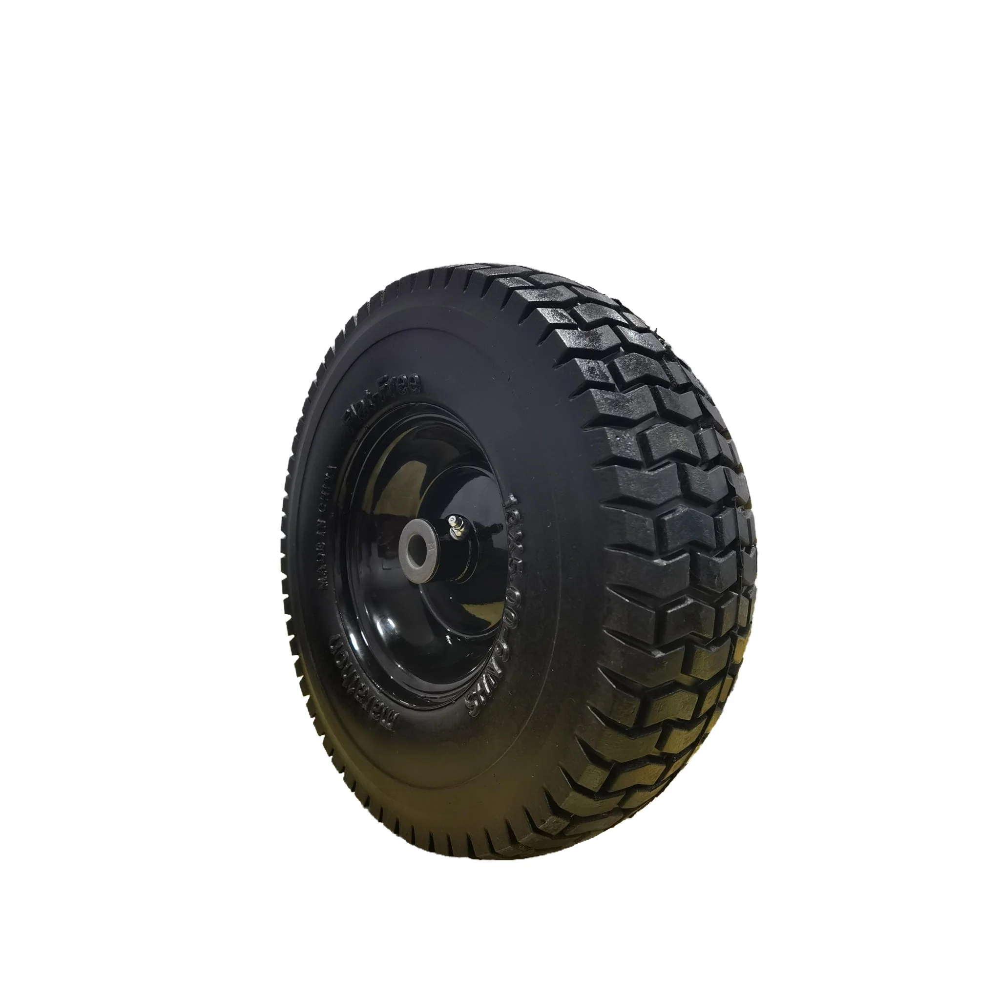 Flat Free Tire And Wheel Assemblies For Riding Lawn Mowers With 3" Hub - Black - Image 9