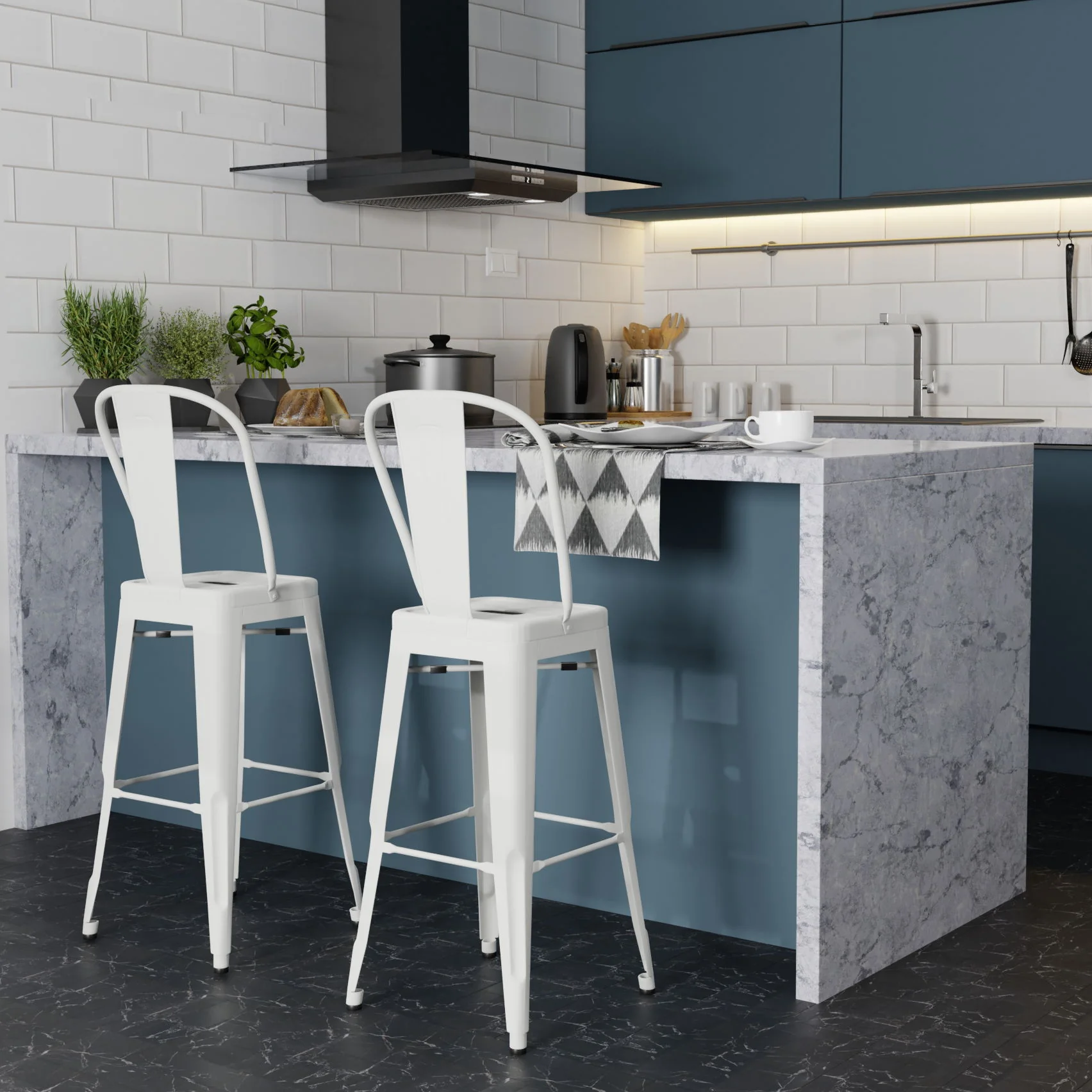 Fletcher - Handcrafted Metal Stool (Set of 2) - Image 14