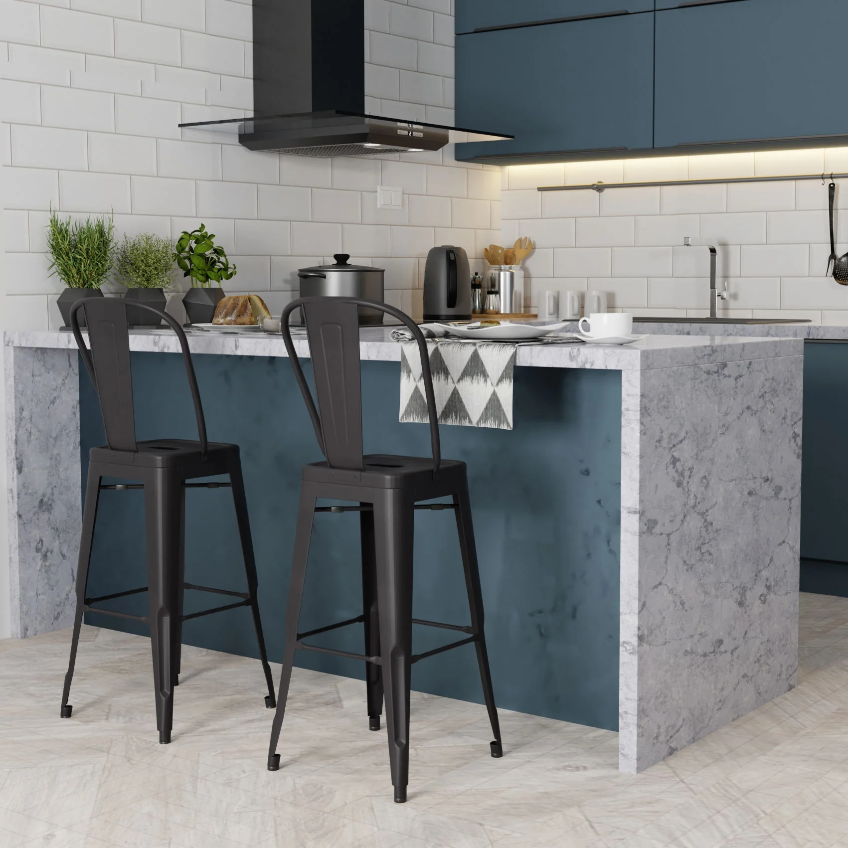 Fletcher - Handcrafted Metal Stool (Set of 2) - Image 19