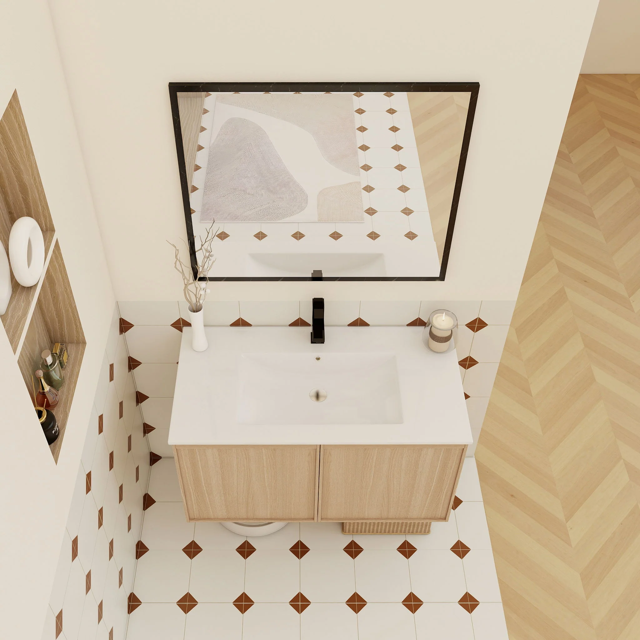 Floating Bathroom Vanity With Sink Combo - Image 17