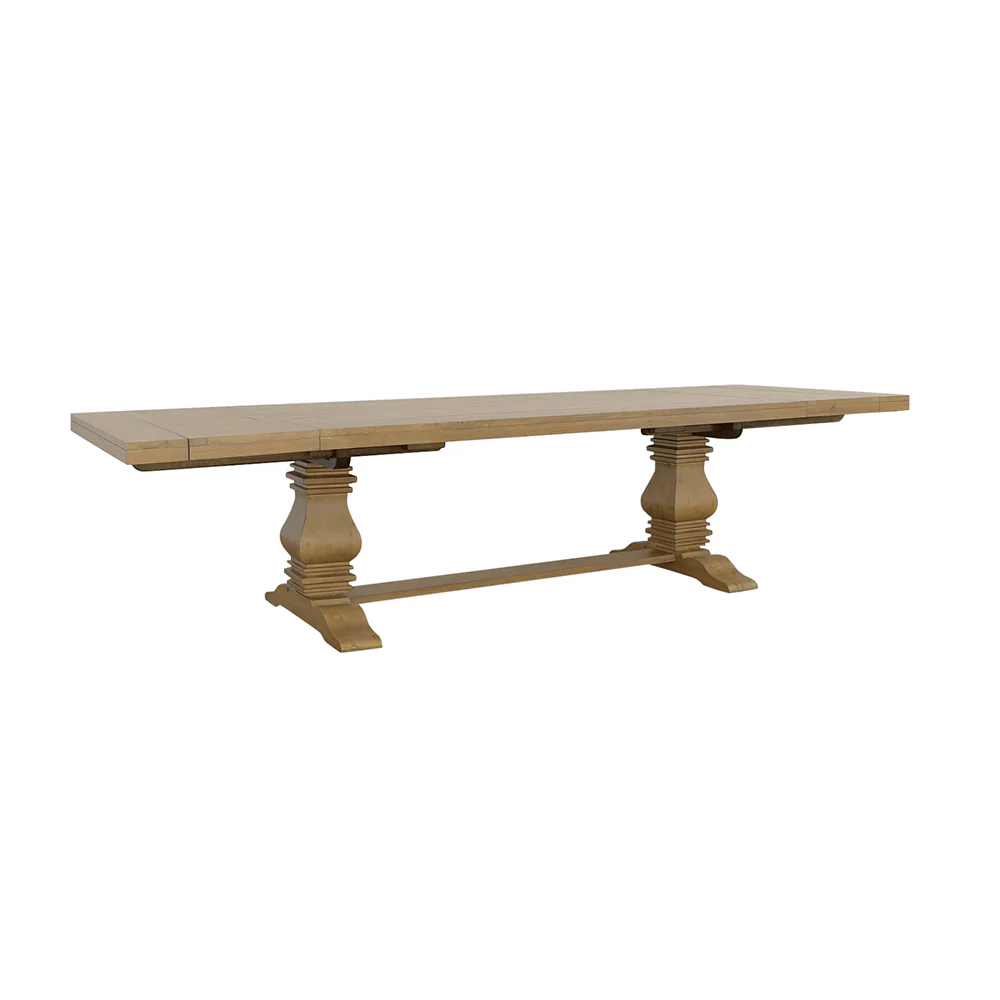 Florence 126-inch Extension Dining Table Rustic Honey - Image 2