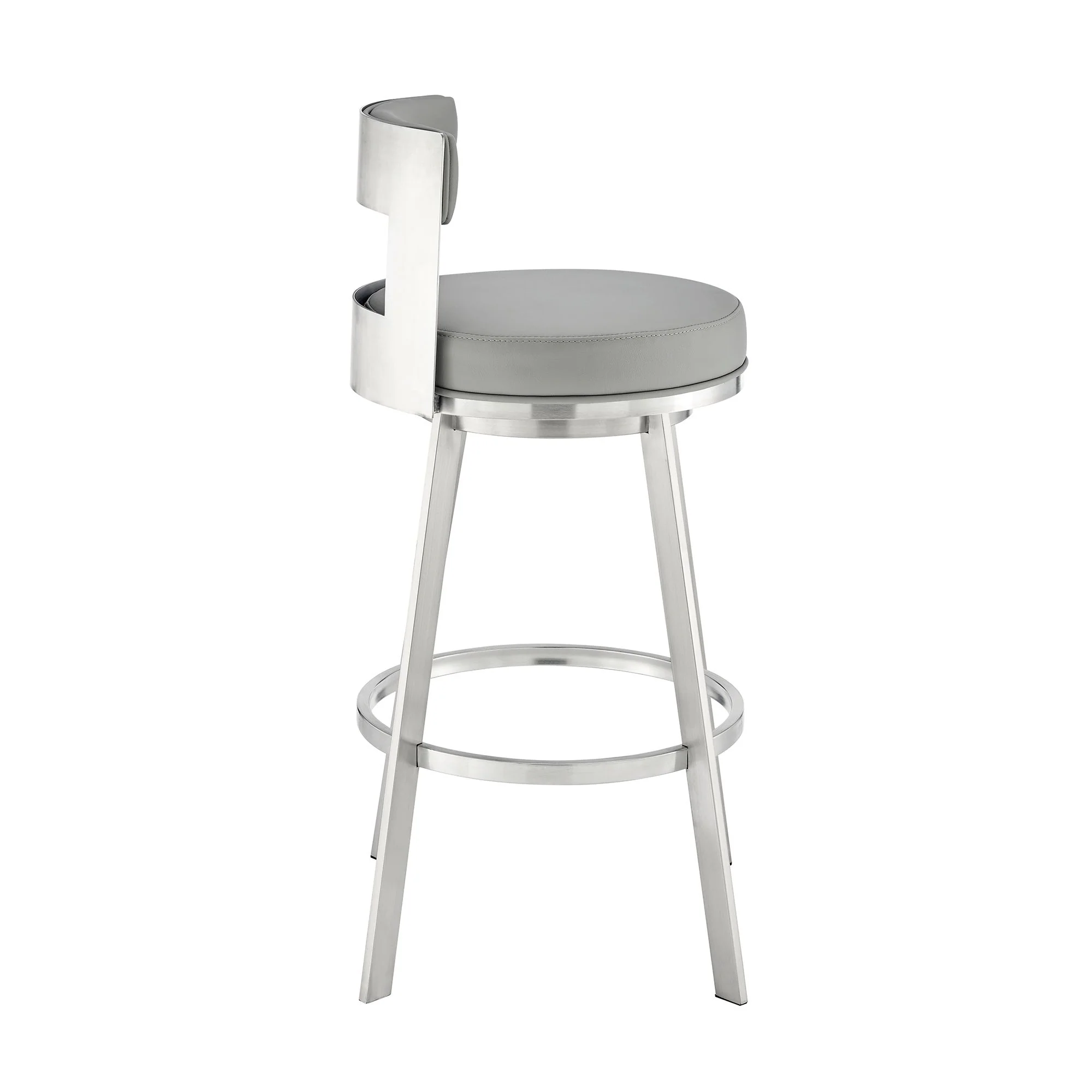 Flynn - Swivel Bar Stool - Brushed Steel - Image 31