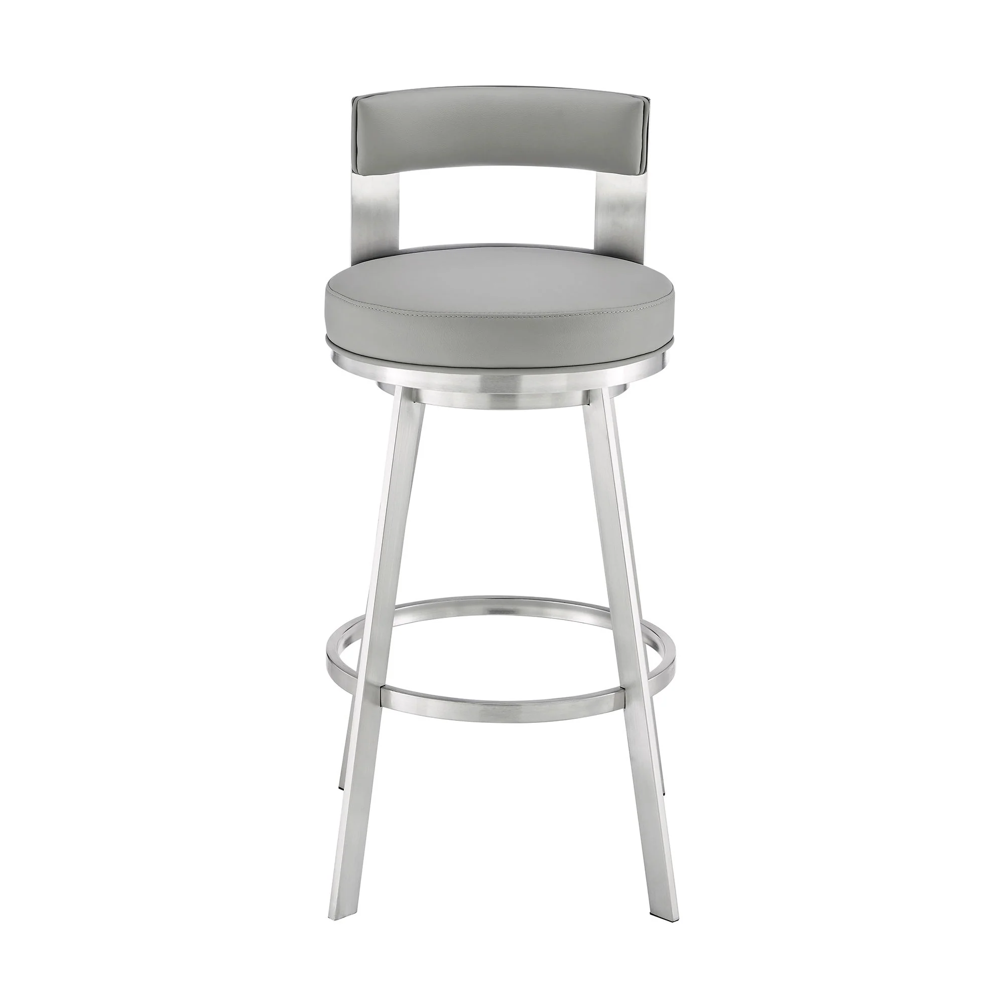 Flynn - Swivel Bar Stool - Brushed Steel - Image 45