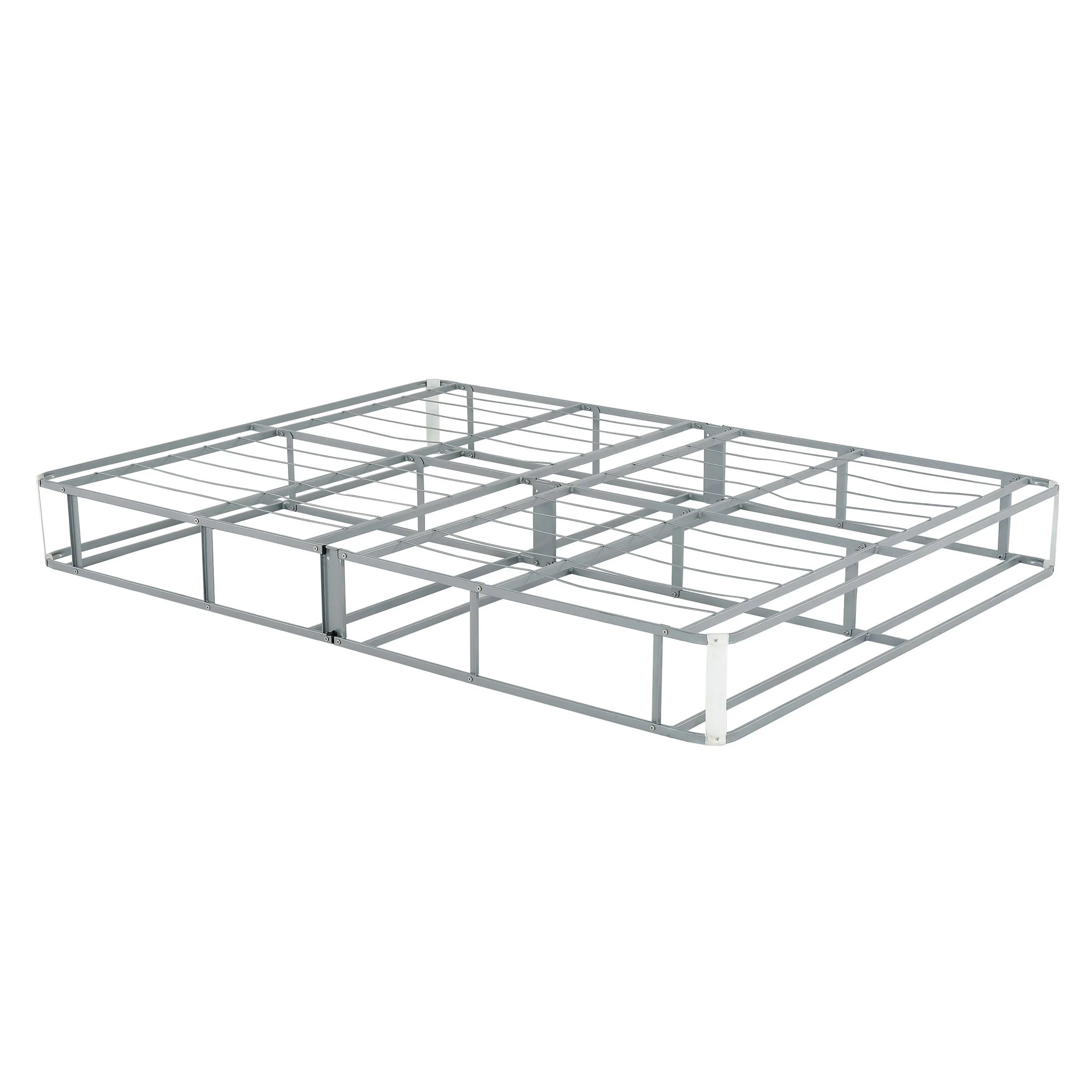 Foldable 9" Twin Size Metal Mattress Box Spring Foundation Bedroom Furniture Bed Base - Gray - Image 3