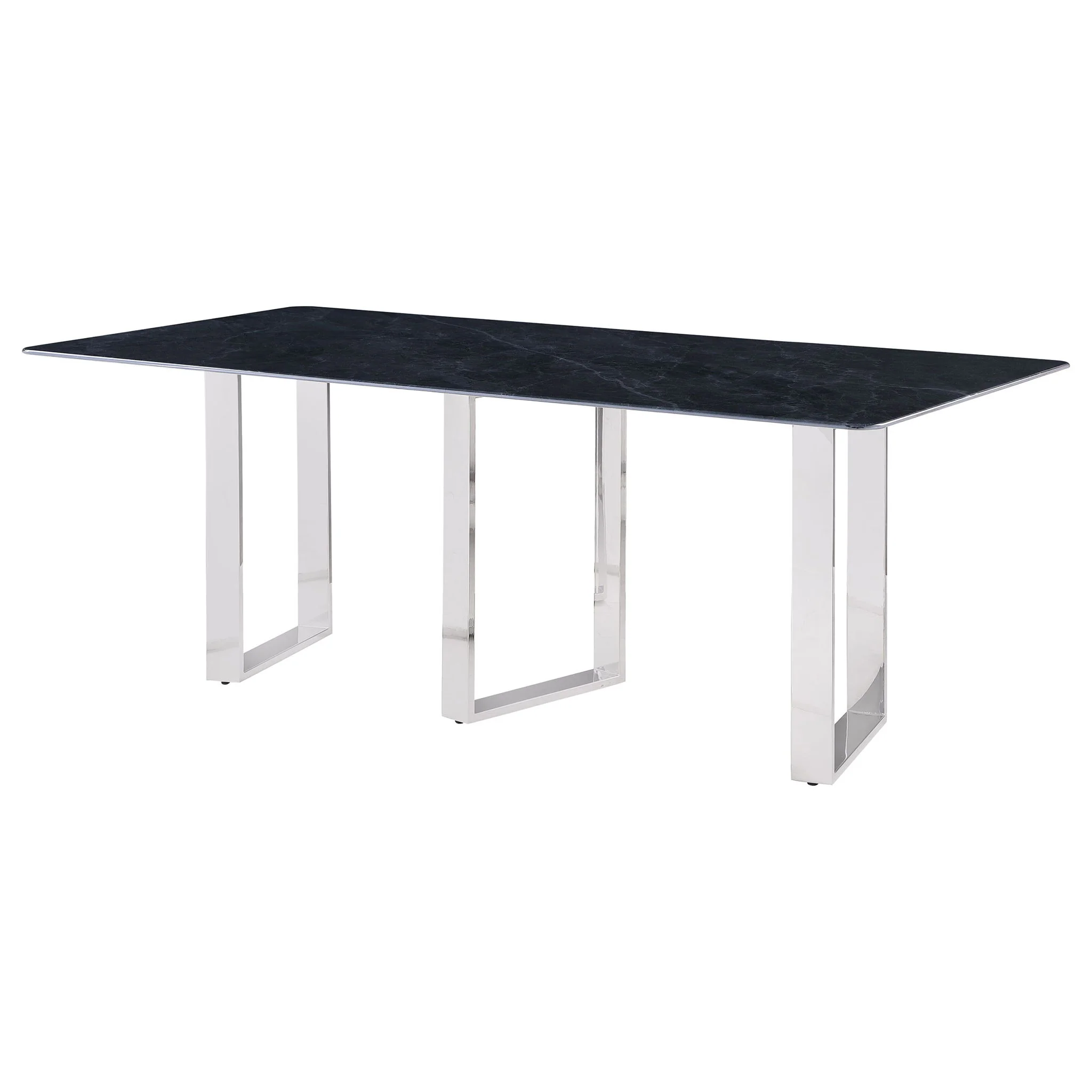Forster - Rectangular Sintered Stone Dining Table - Gray - Image 6