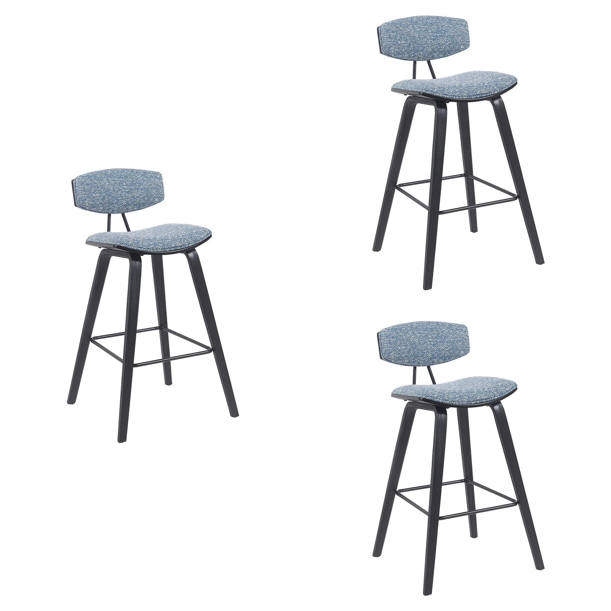 Fox - Mid-Century Modern Bar Stool - Image 2