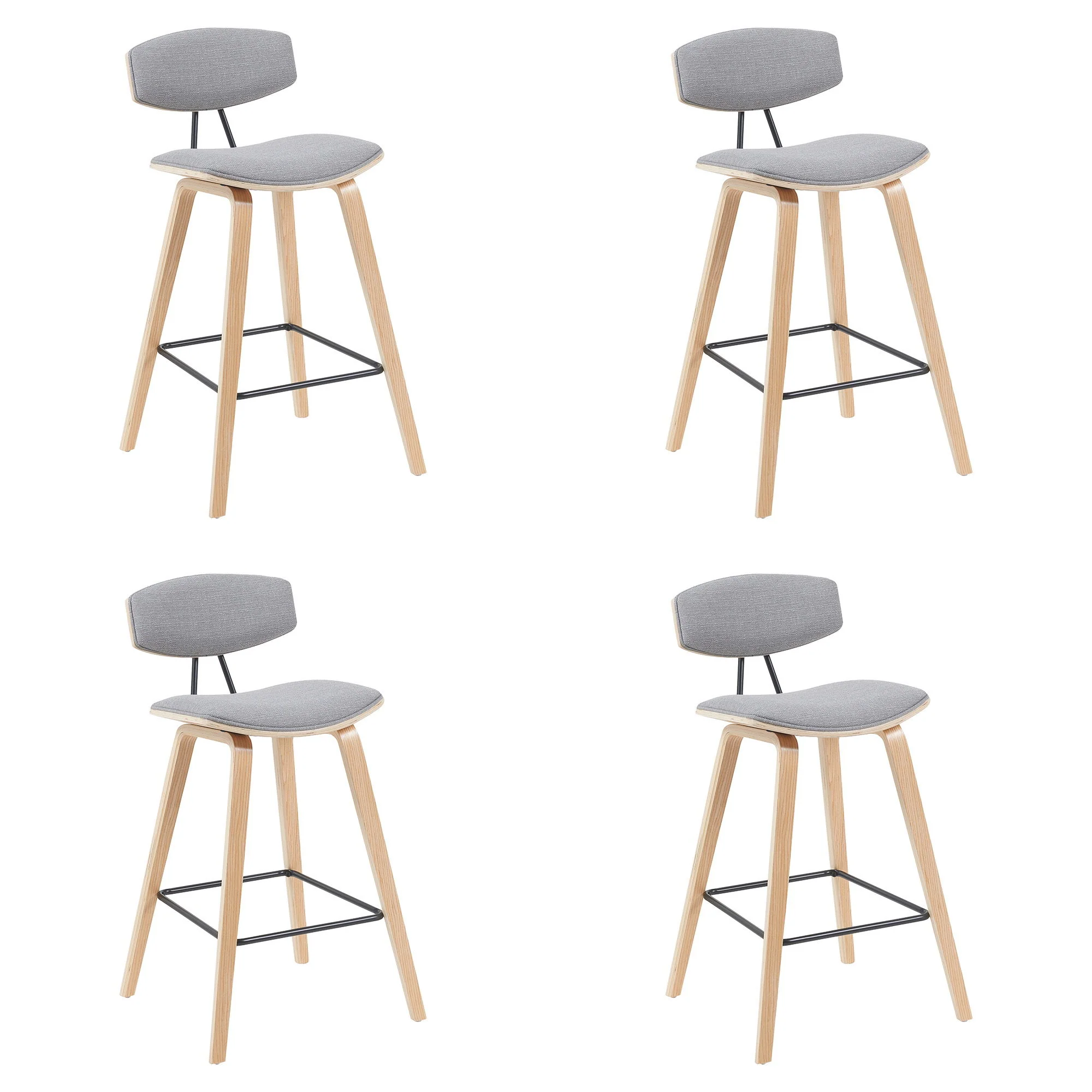 Fox - Swivel Counter Height Stool - Light Brown - Image 10