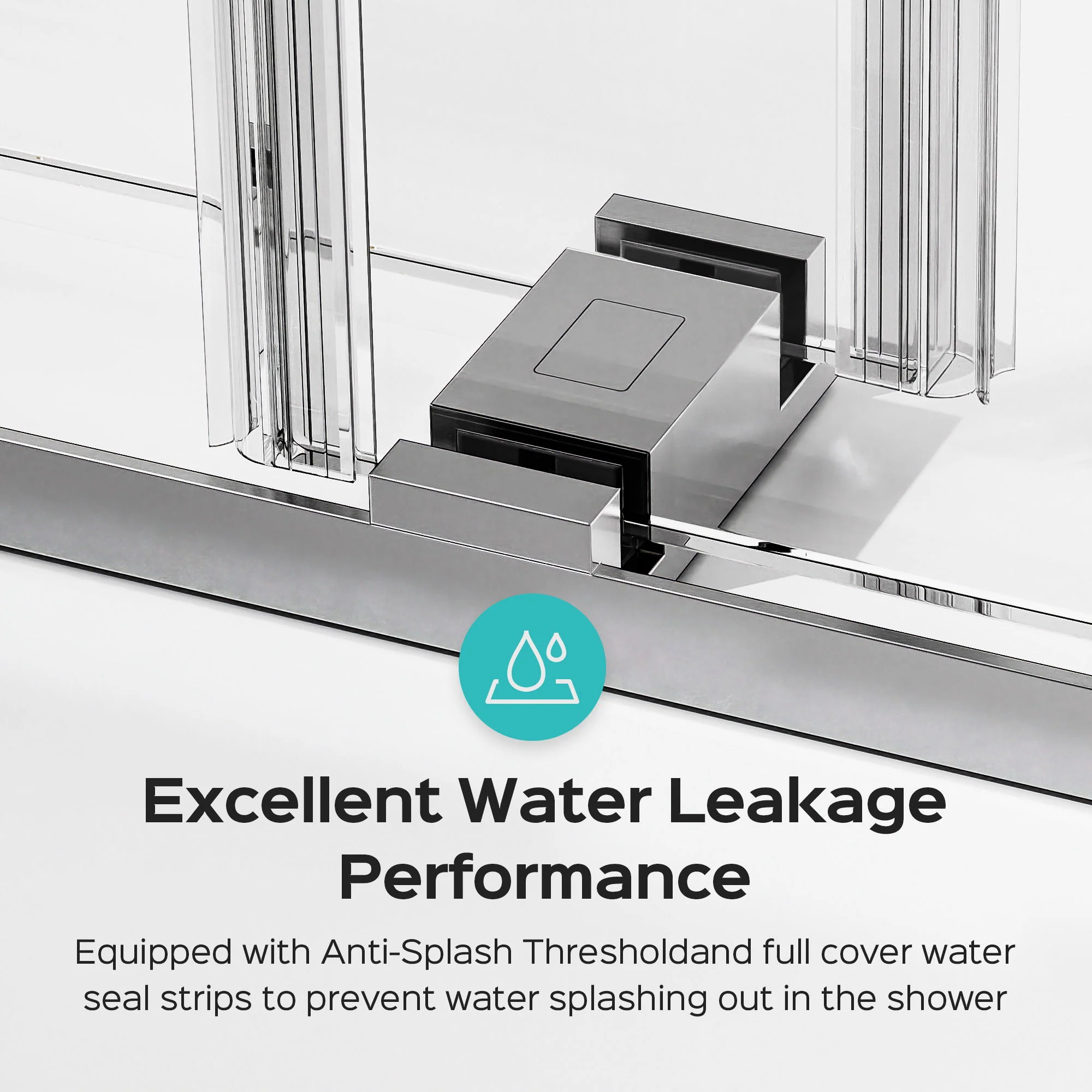 Frameless Double Sliding Soft-Close Shower Door, 3 / 8" (10Mm) Thick SGCC Tempered Glass Door, Matte - Image 17