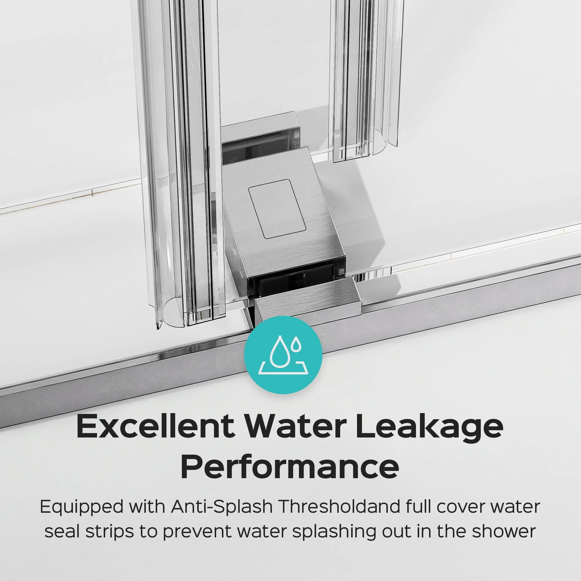 Frameless Double Sliding Soft-Close Shower Door, 3 / 8" (10Mm) Thick SGCC Tempered Glass Door, Matte - Image 23