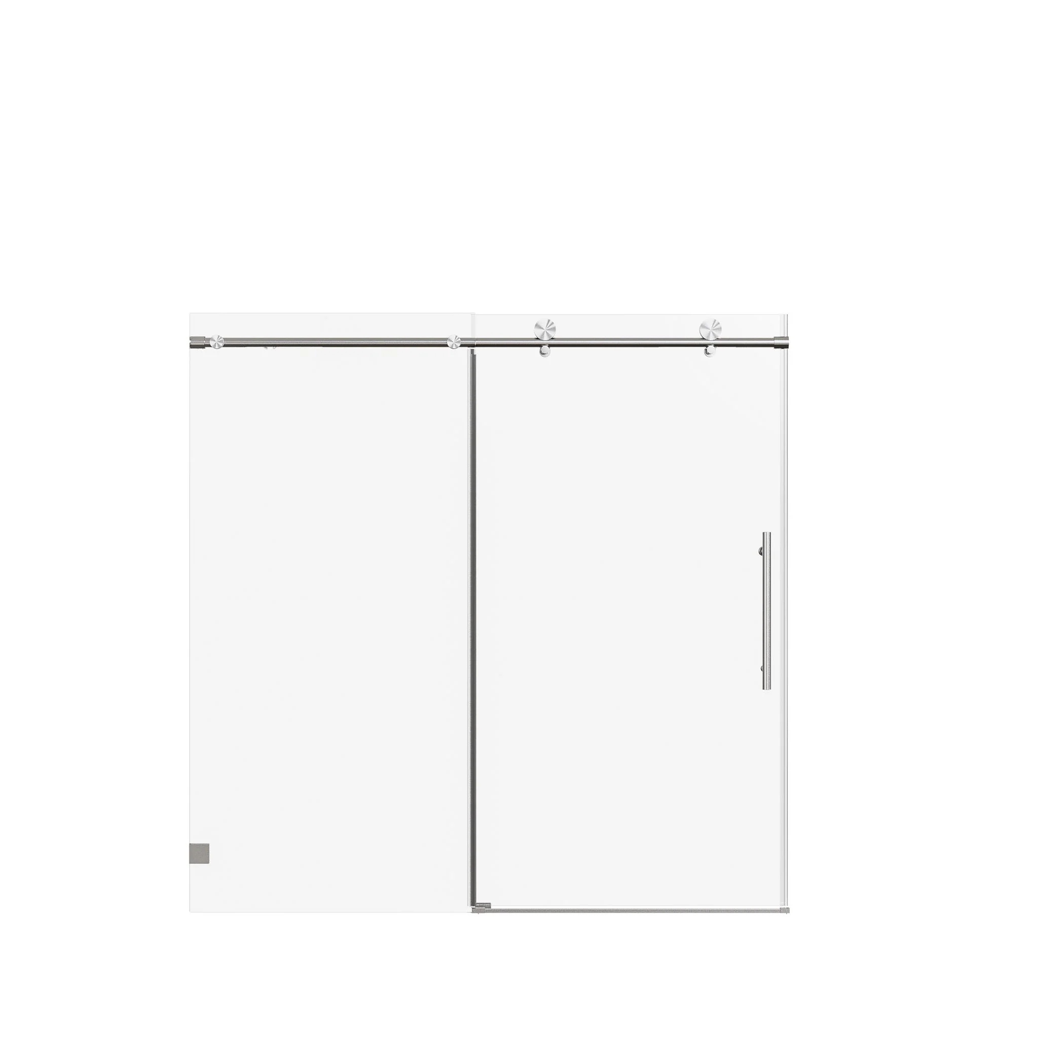 Frameless Single Sliding Soft Close Shower Doors, 5/16" Sgcc Tempered Glass - Image 12