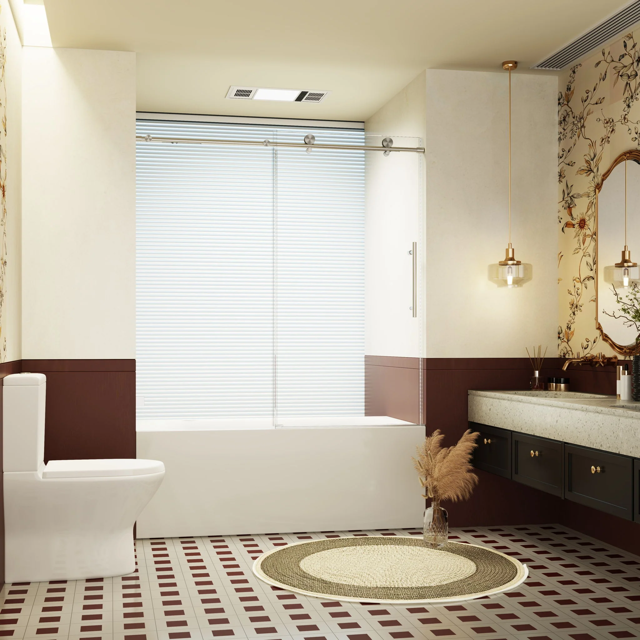 Frameless Single Sliding Soft Close Shower Doors, 5/16" Sgcc Tempered Glass - Image 59