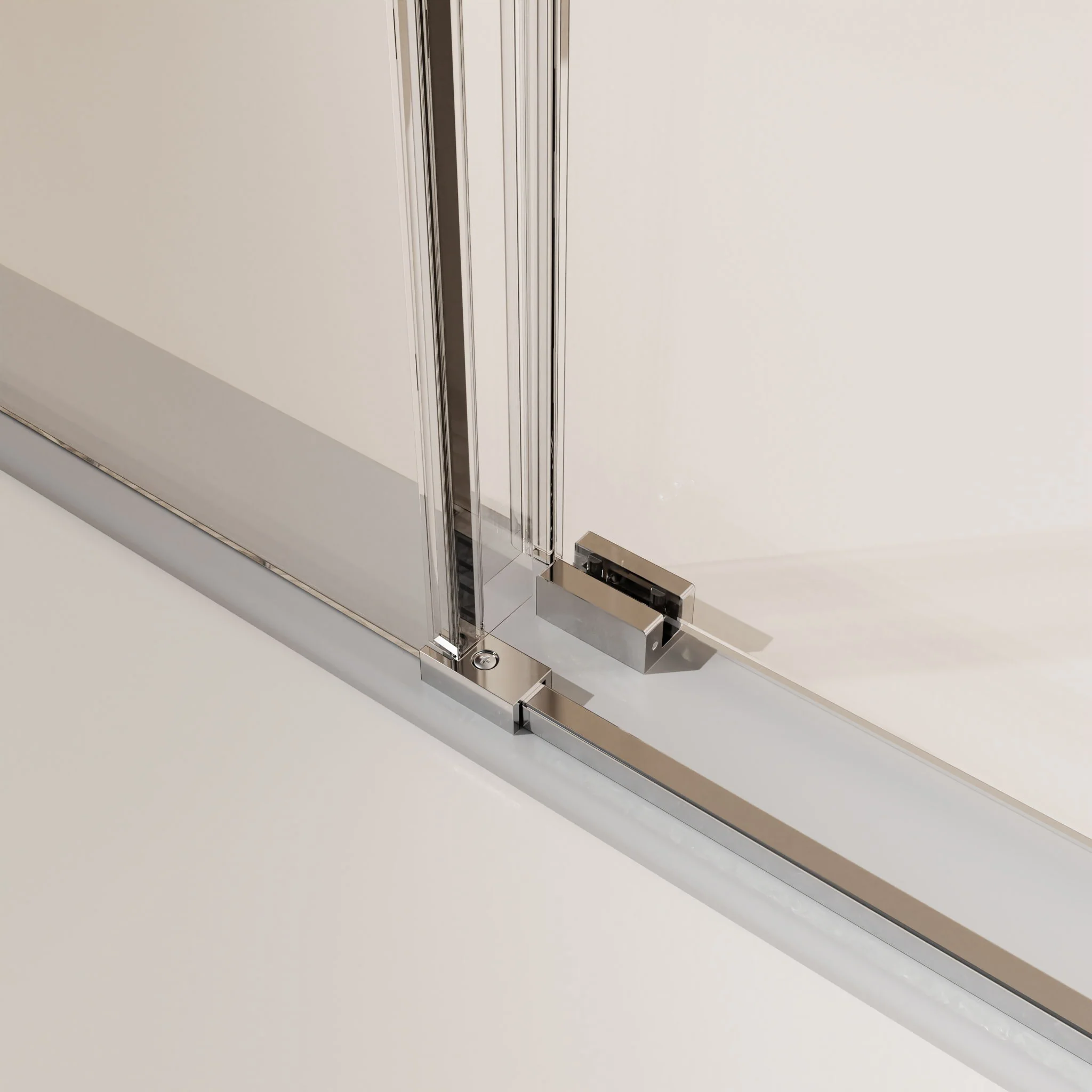 Frameless Single Sliding Soft Close Shower Doors, 5/16" Sgcc Tempered Glass - Image 87