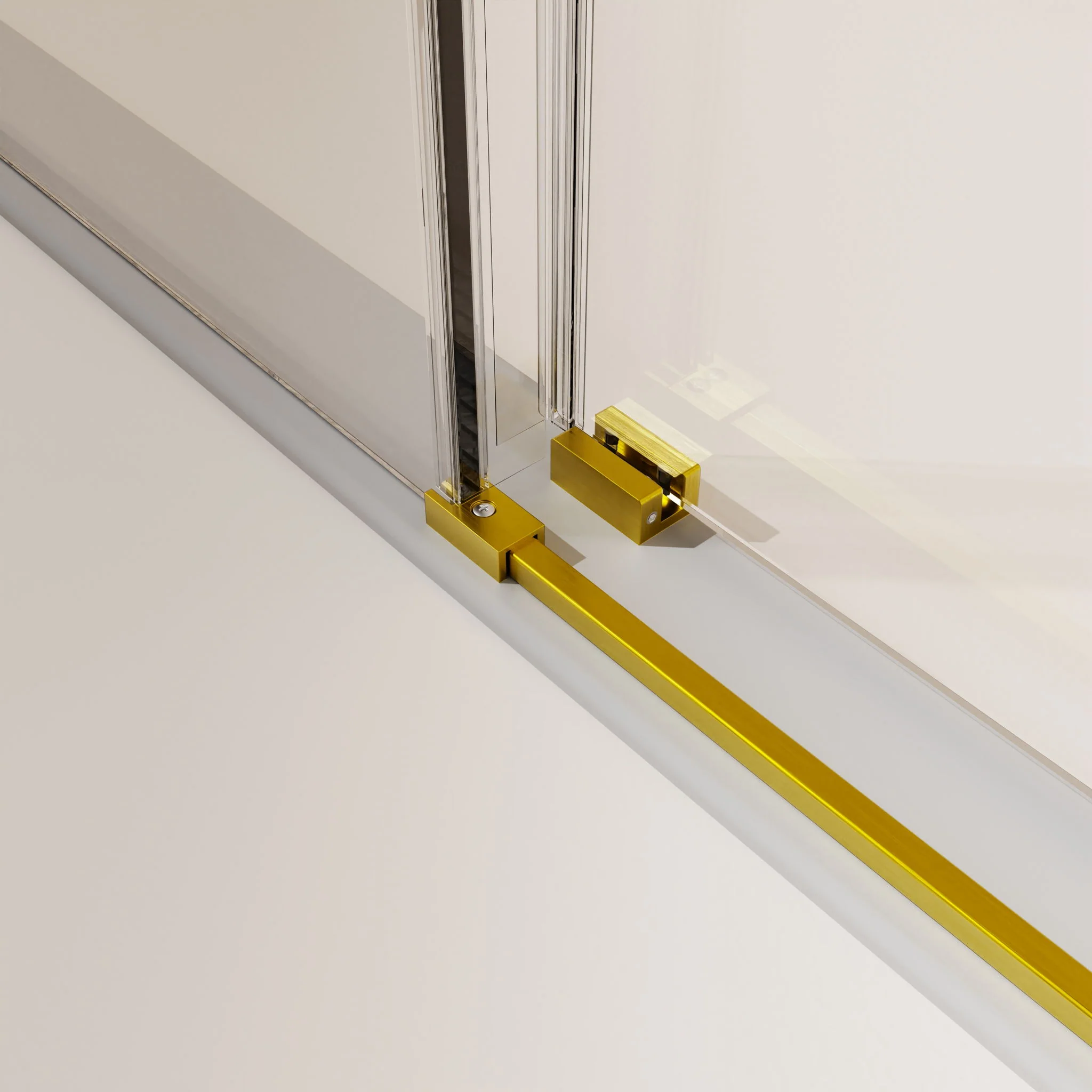 Frameless Single Sliding Soft Close Shower Doors, 5/16" Sgcc Tempered Glass - Image 95