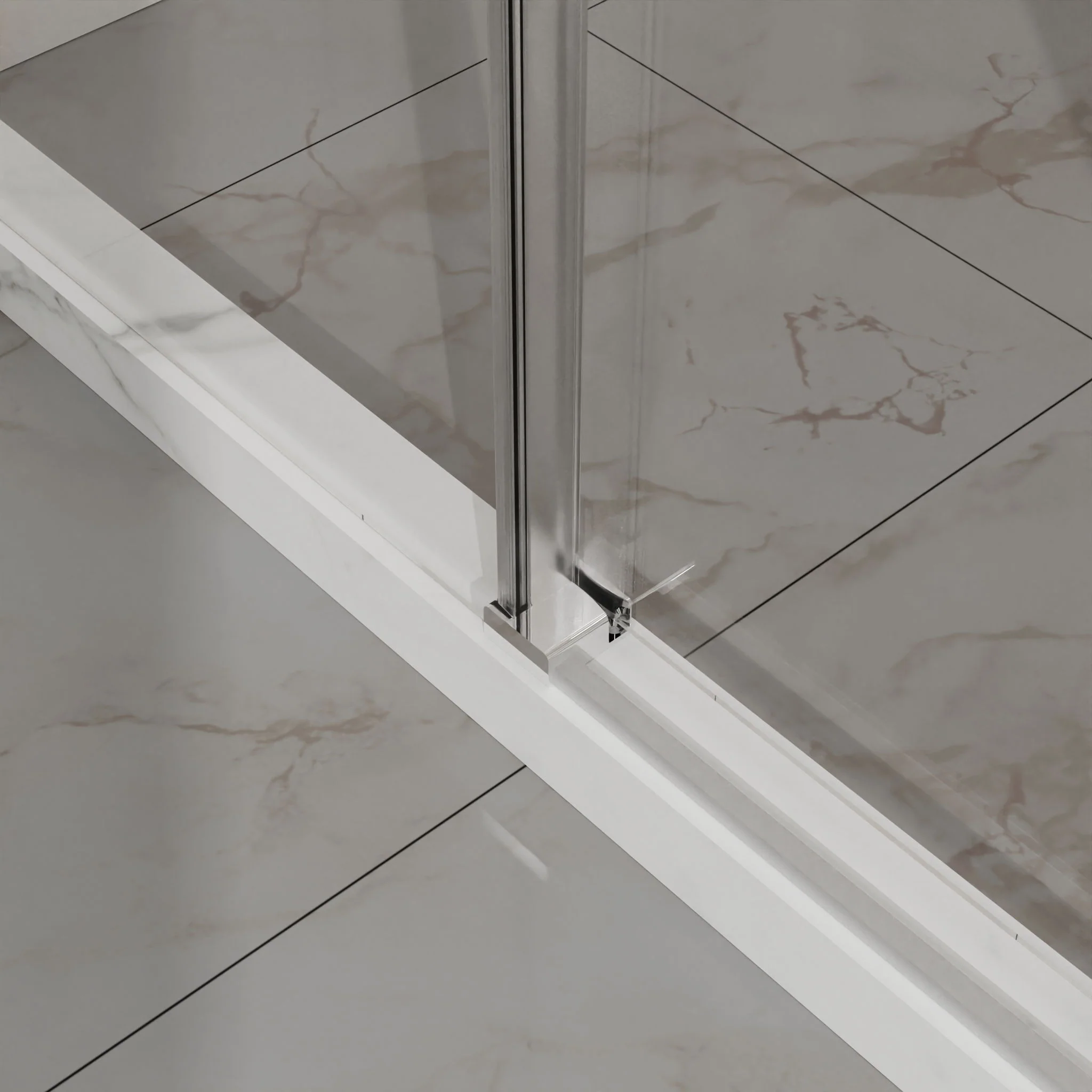 Frameless Tub Sliding Shower Door With Easy Clean Coating - Image 11