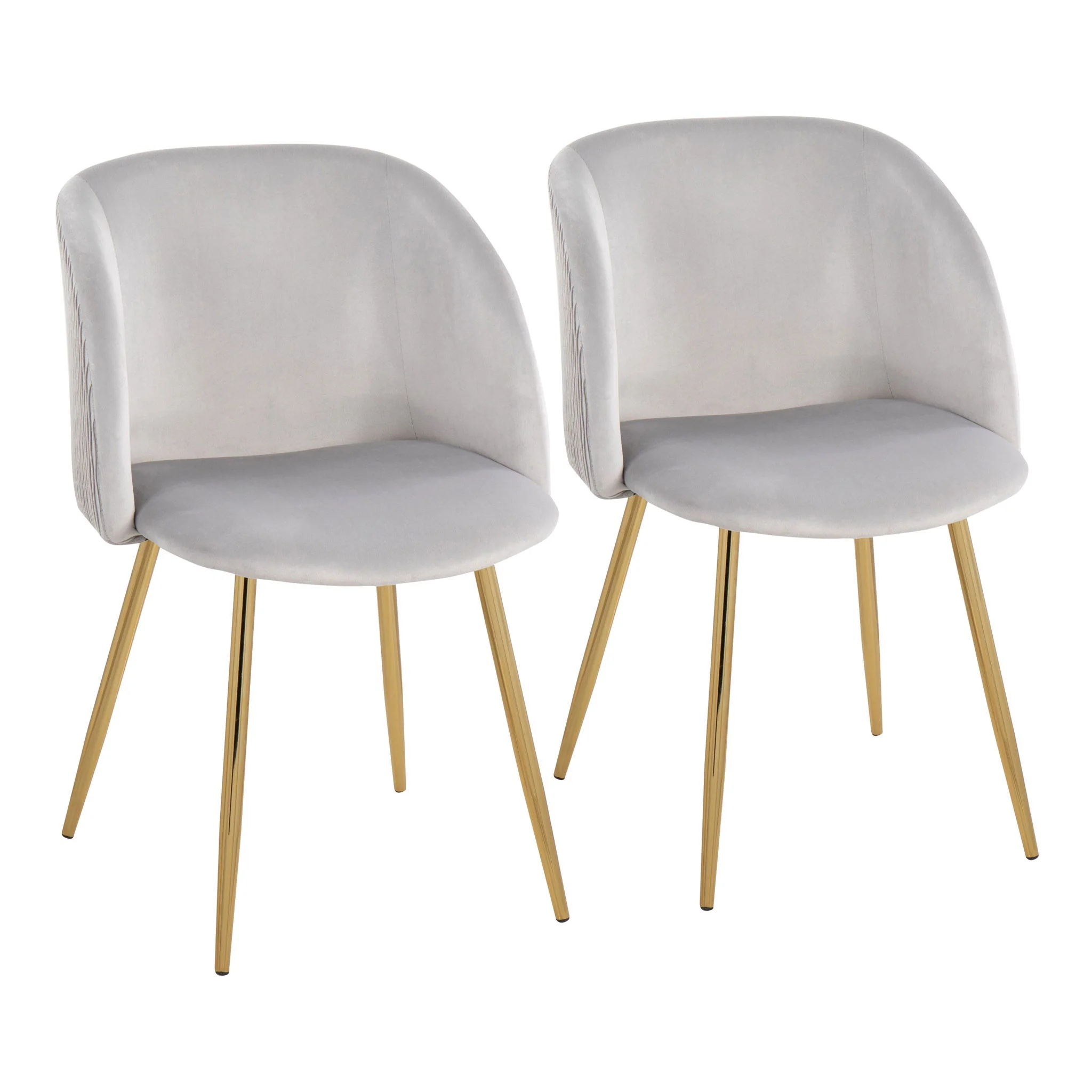 Fran - Pleated Waves Contemporary Chair (Set of 2) - Image 2