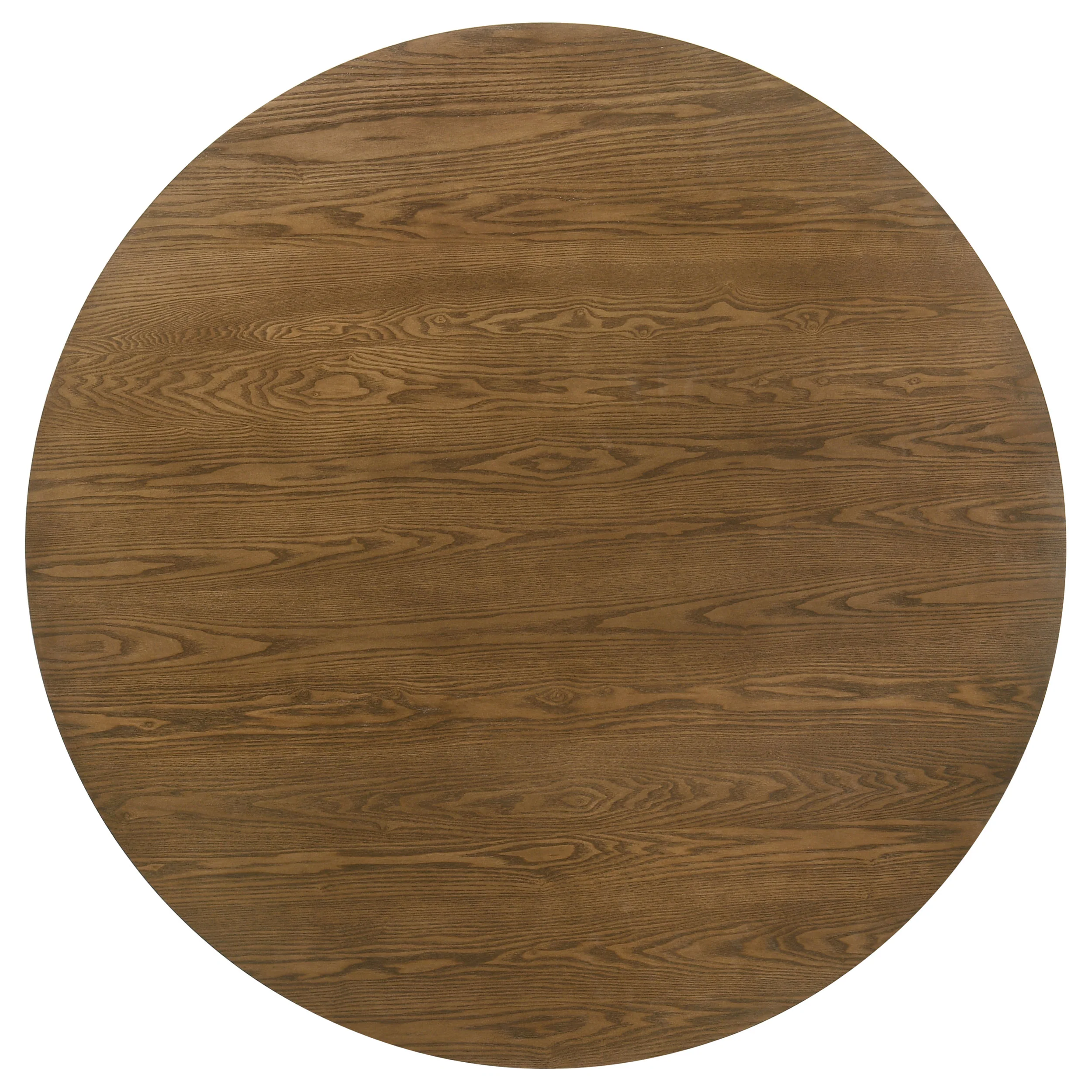 Franklin 54-Inch Round Wood Pedestal Dining Table Dark Brown - Image 5