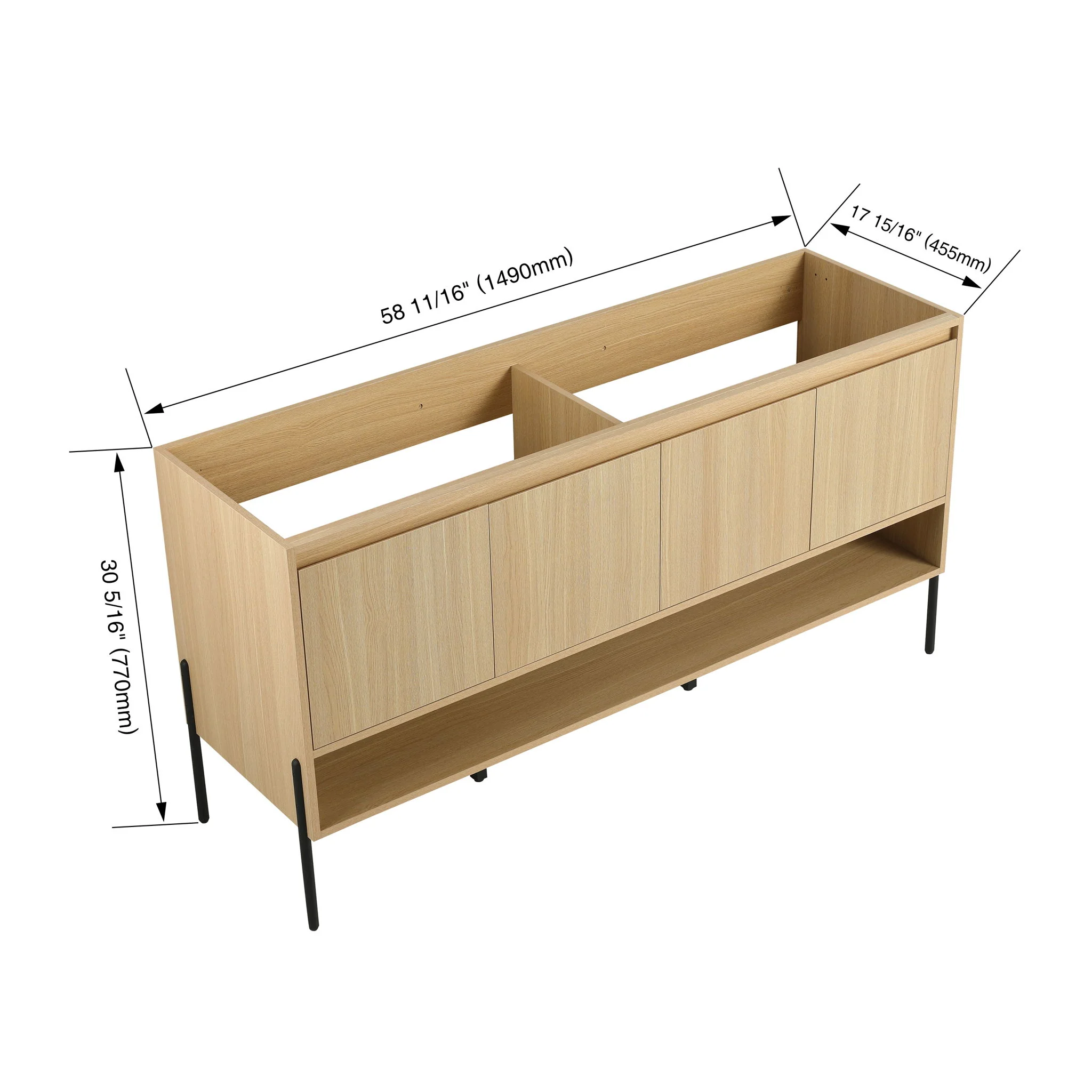 Freestanding Bathroom Vanity & Soft Close Cabinet Doors - Image 42
