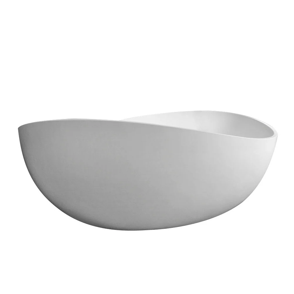 Freestanding Solid Surface Soaking Bathtub For Bathroom - Image 8